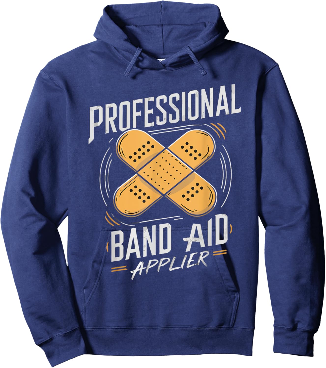 Paramedic EMT EMS Professional Band-Aid Applier Men Women Hoodie - Hoodie | Navy