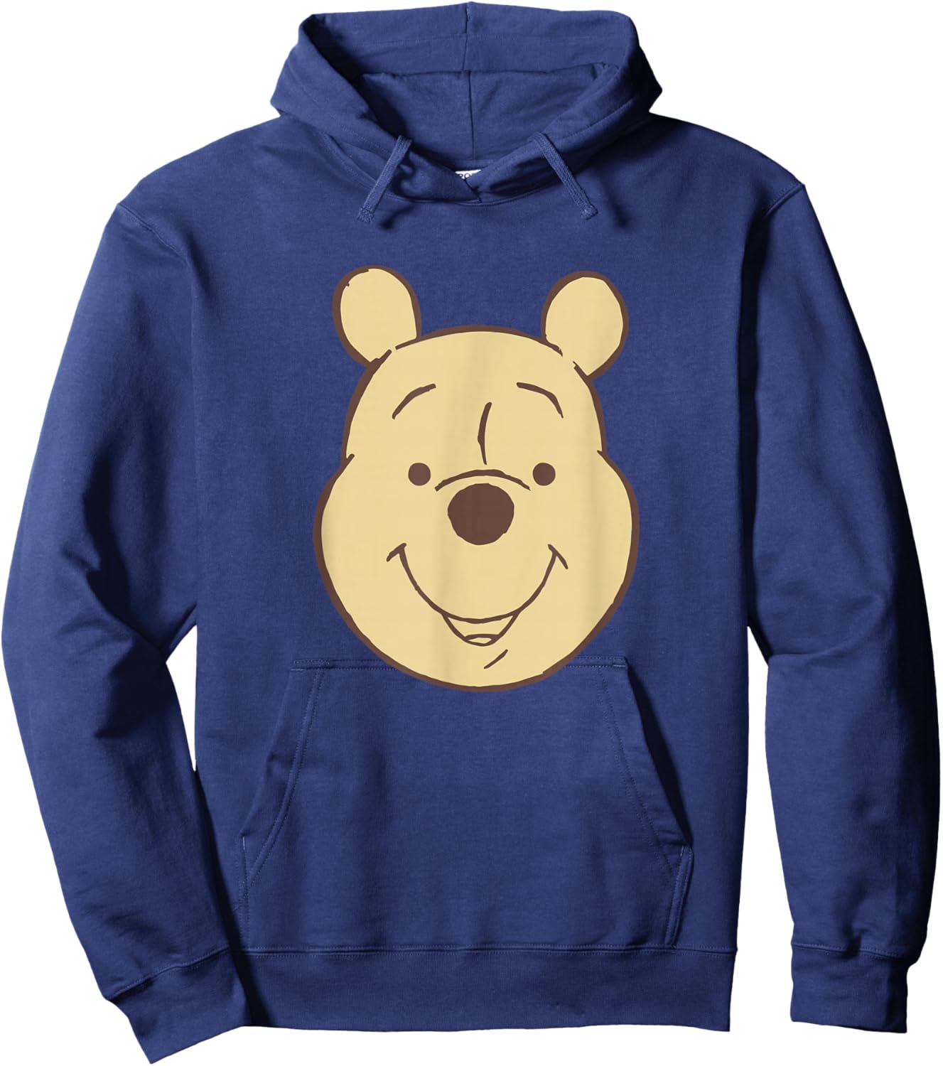Disney Winnie The Pooh Classic Vintage Bear Big Face Hoodie - Hoodie | Navy