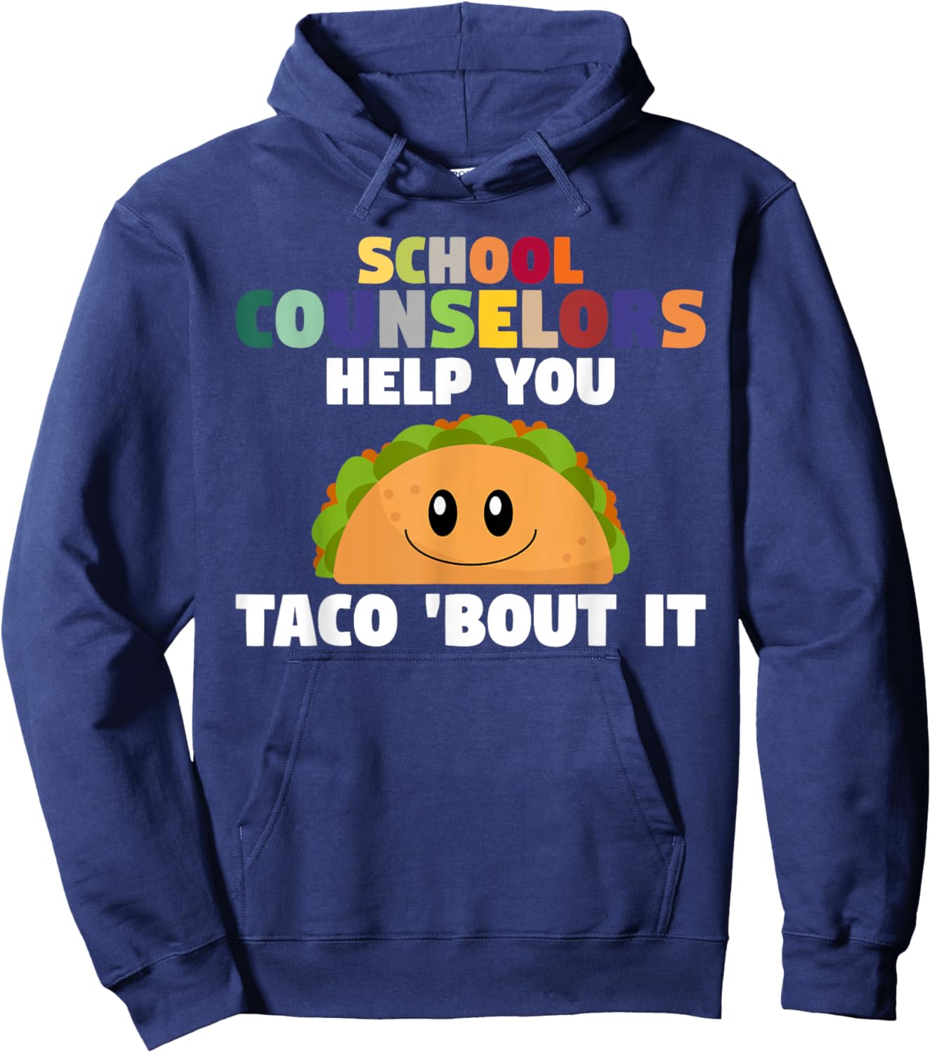 Tacos School Counseling Mexican Guidance School Counselor Hoodie - Hoodie | Navy