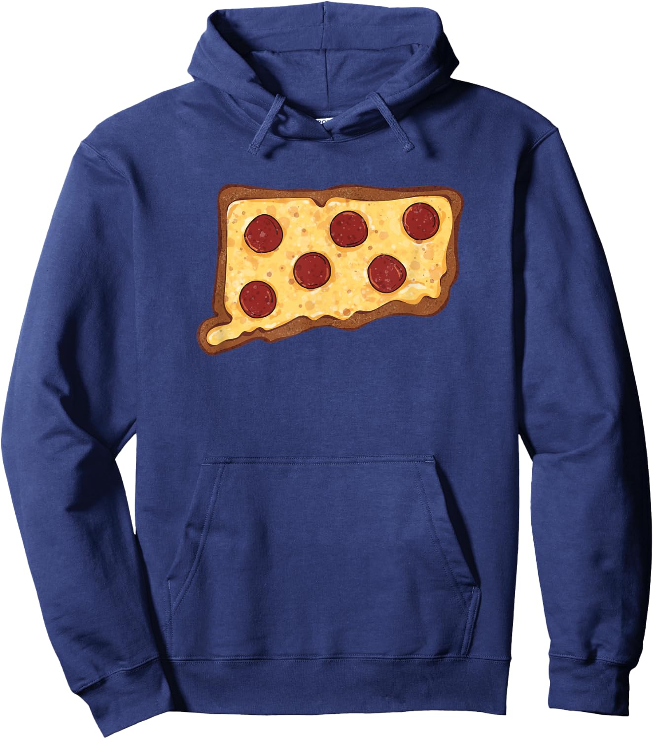 Connecticut Pizza Hoodie - Hoodie | Navy