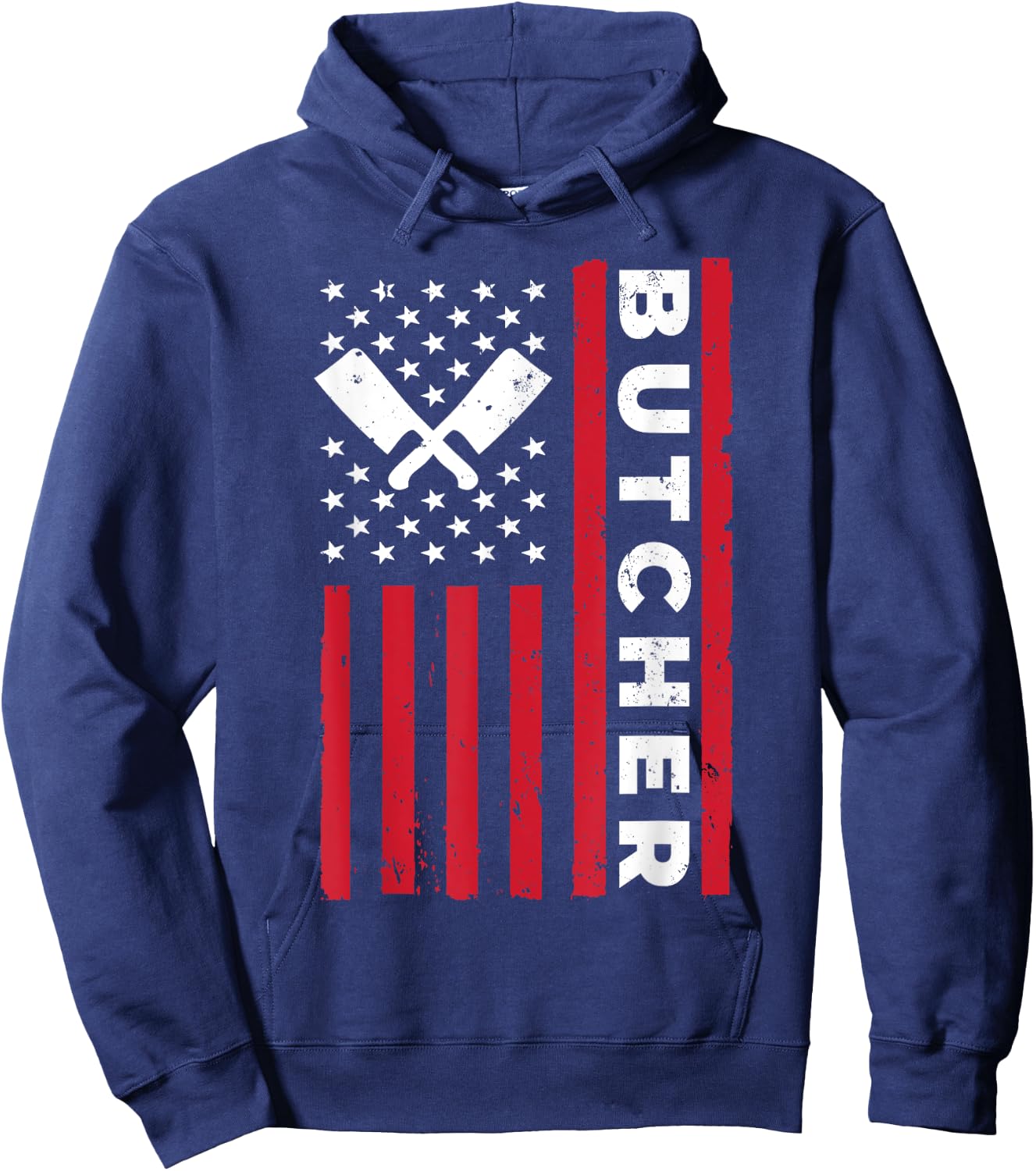Cool Butcher Art Women Butchery Meat Cutting Butcher Hoodie - Hoodie | Navy