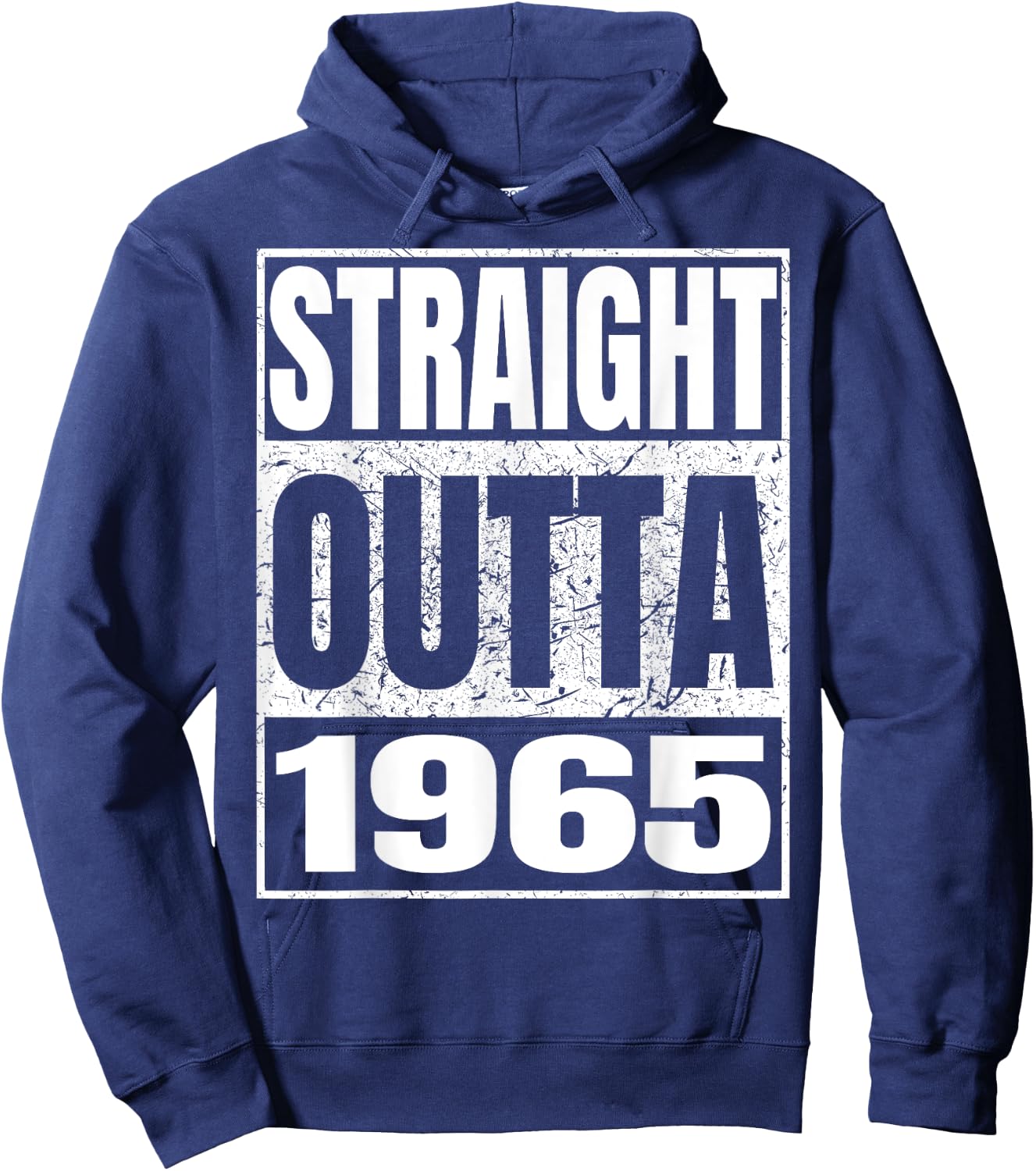Straight Outta 1965 Birth Of Birthday Born in 1965 Vintage Hoodie - Hoodie | Navy