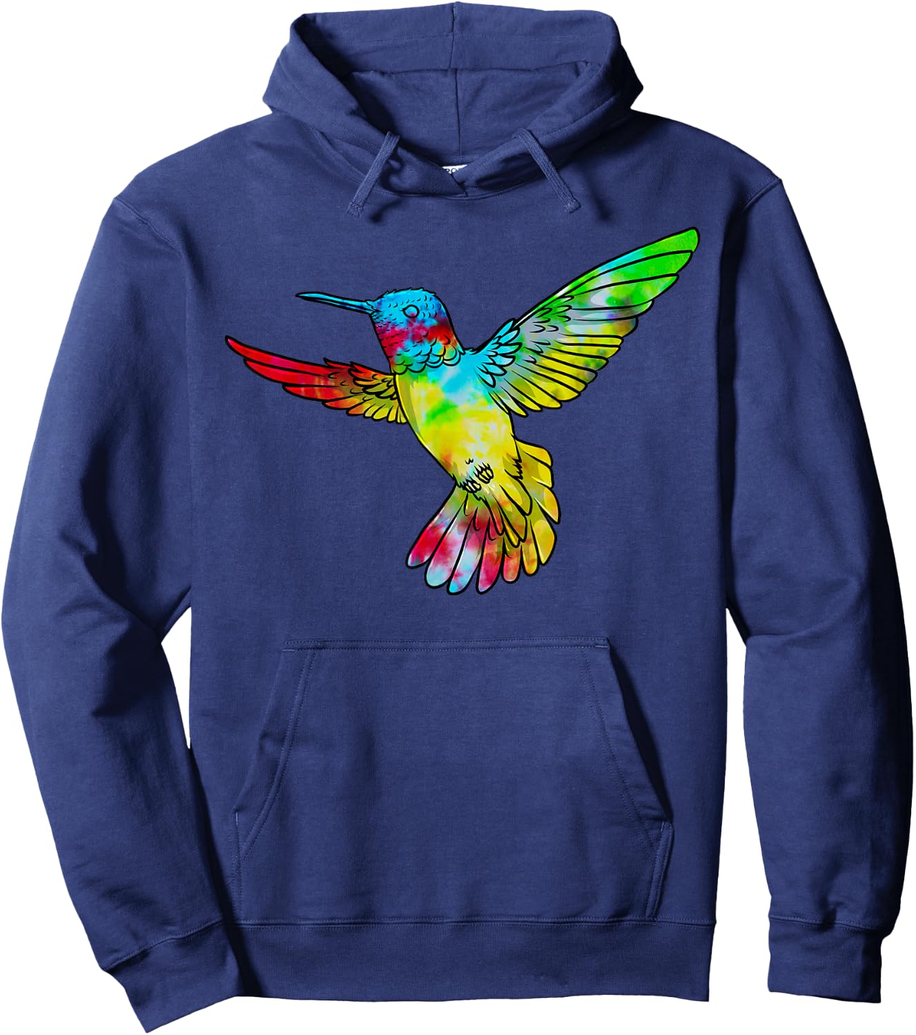 Vintage Tie Dye Hummingbird Birds Humming Bird Watcher Hoodie - Hoodie | Navy
