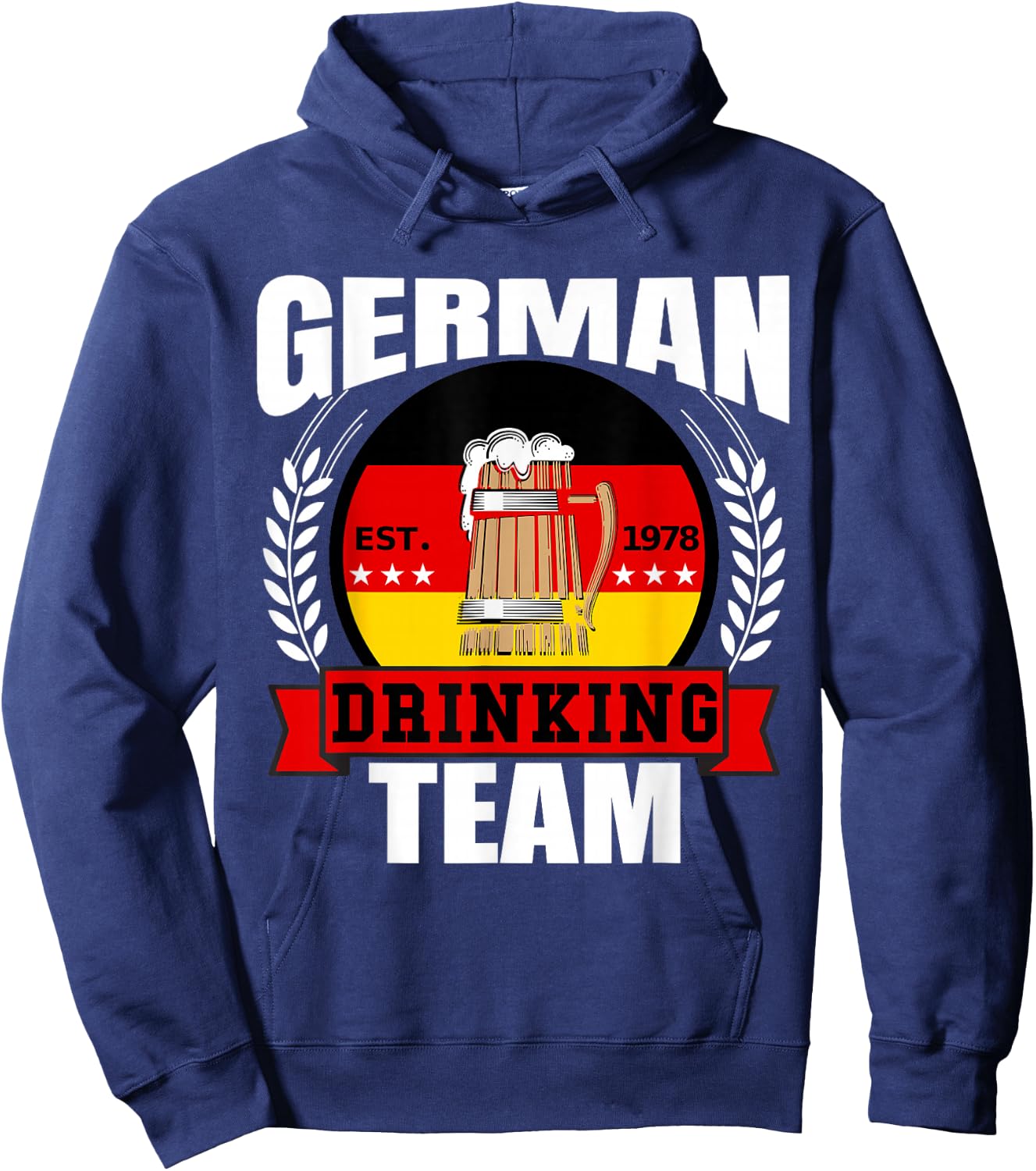 German Drinking Team Germany Flag Funny Oktoberfest Gift Hoodie - Hoodie | Navy