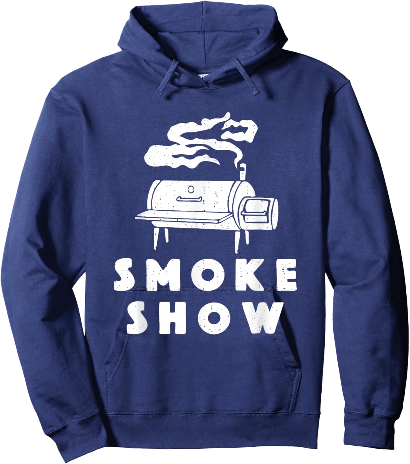 Smoke Show Funny BBQ Grilling Meat Grill Burnt Ends Barbecue Hoodie - Hoodie | Navy