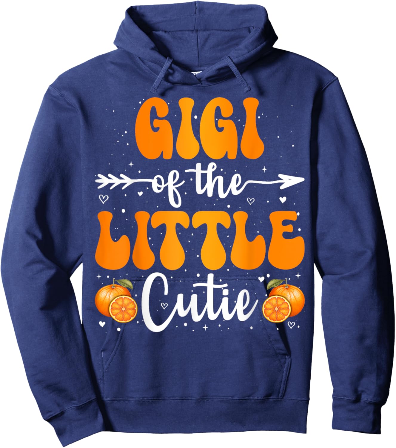Gigi Of The Little Cutie Orange Clementine Birthday Party Hoodie - Hoodie | Navy