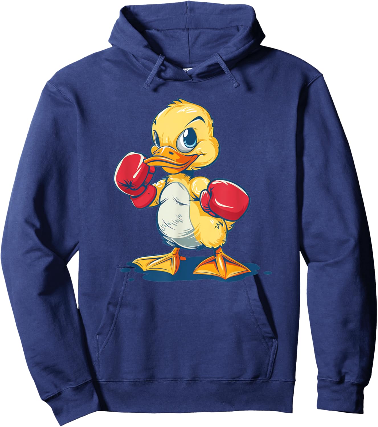 Funny Duck with boxing Gloves Costume for Ducks Lovers Hoodie - Hoodie | Navy