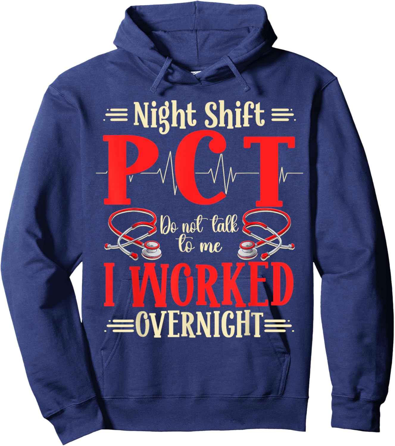 PCT Night Shift Worker Hoodie - Hoodie | Navy