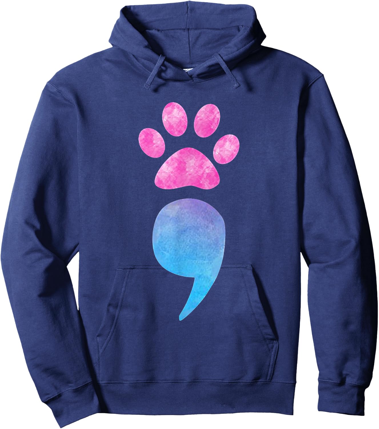 Suicide Prevention Awareness Dog Paw Dog Mom Dog Dad Hoodie - Hoodie | Navy