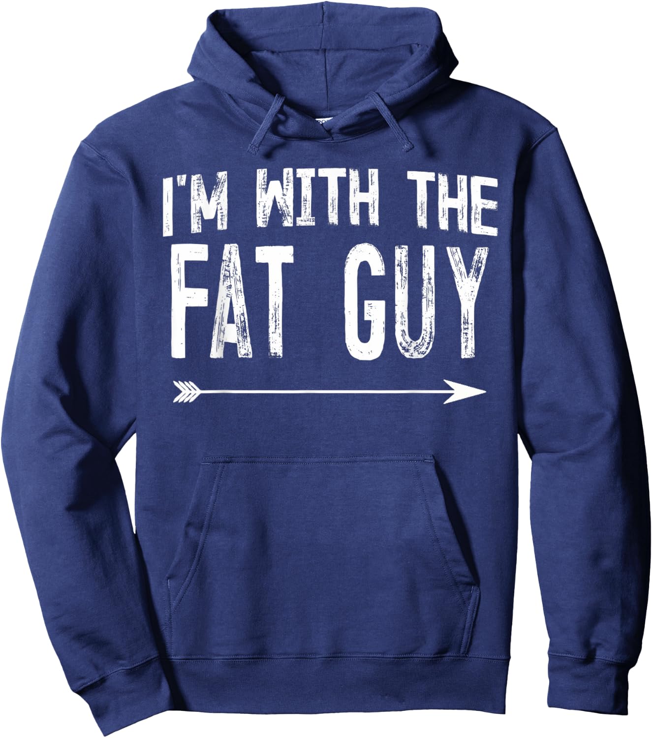 I'm With The Fat Guy Shirts Funny Halloween Couple Costume Hoodie - Hoodie | Navy