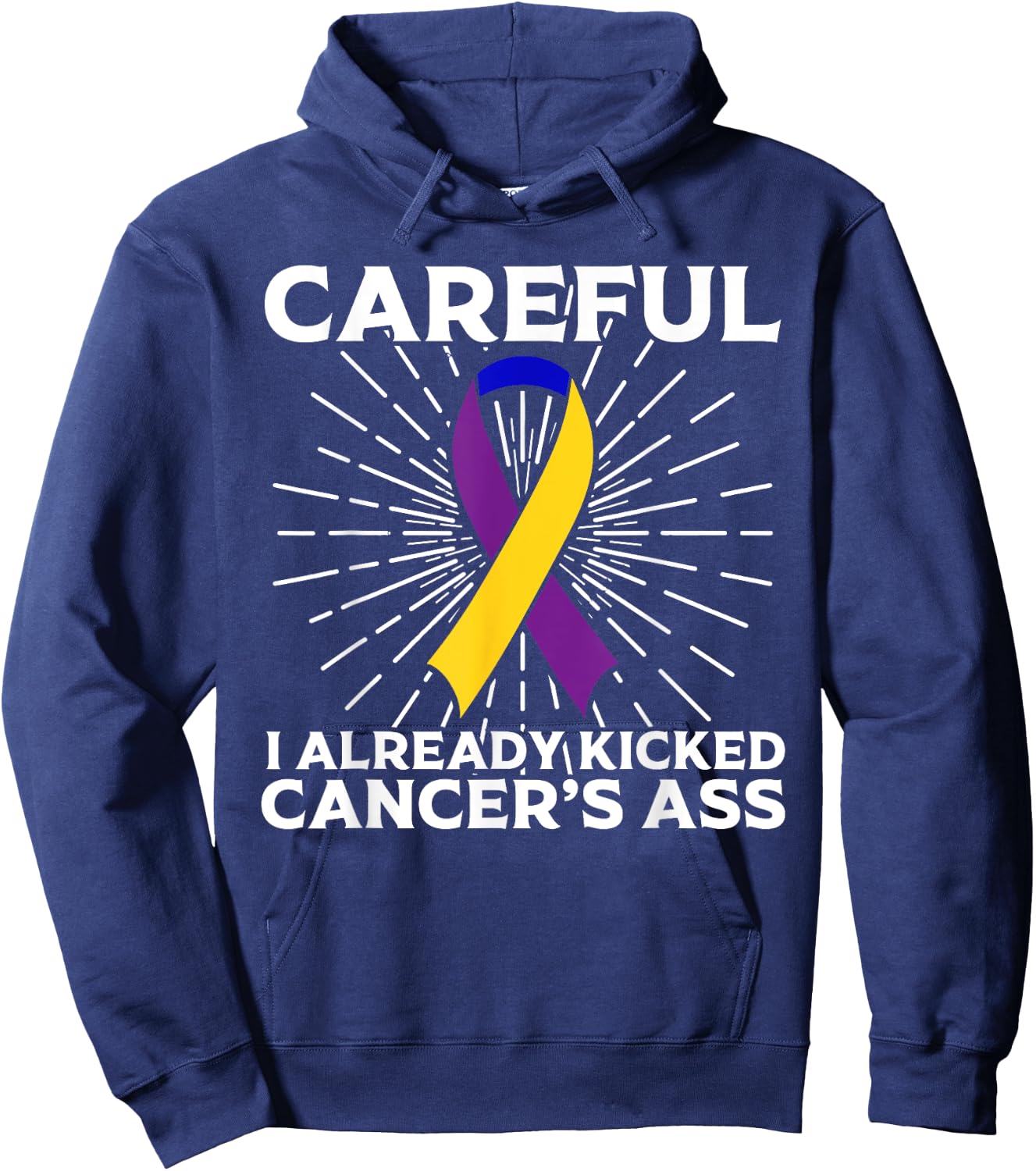 Funny Bladder Cancer Awareness Gift Women Survivors Hoodie - Hoodie | Navy