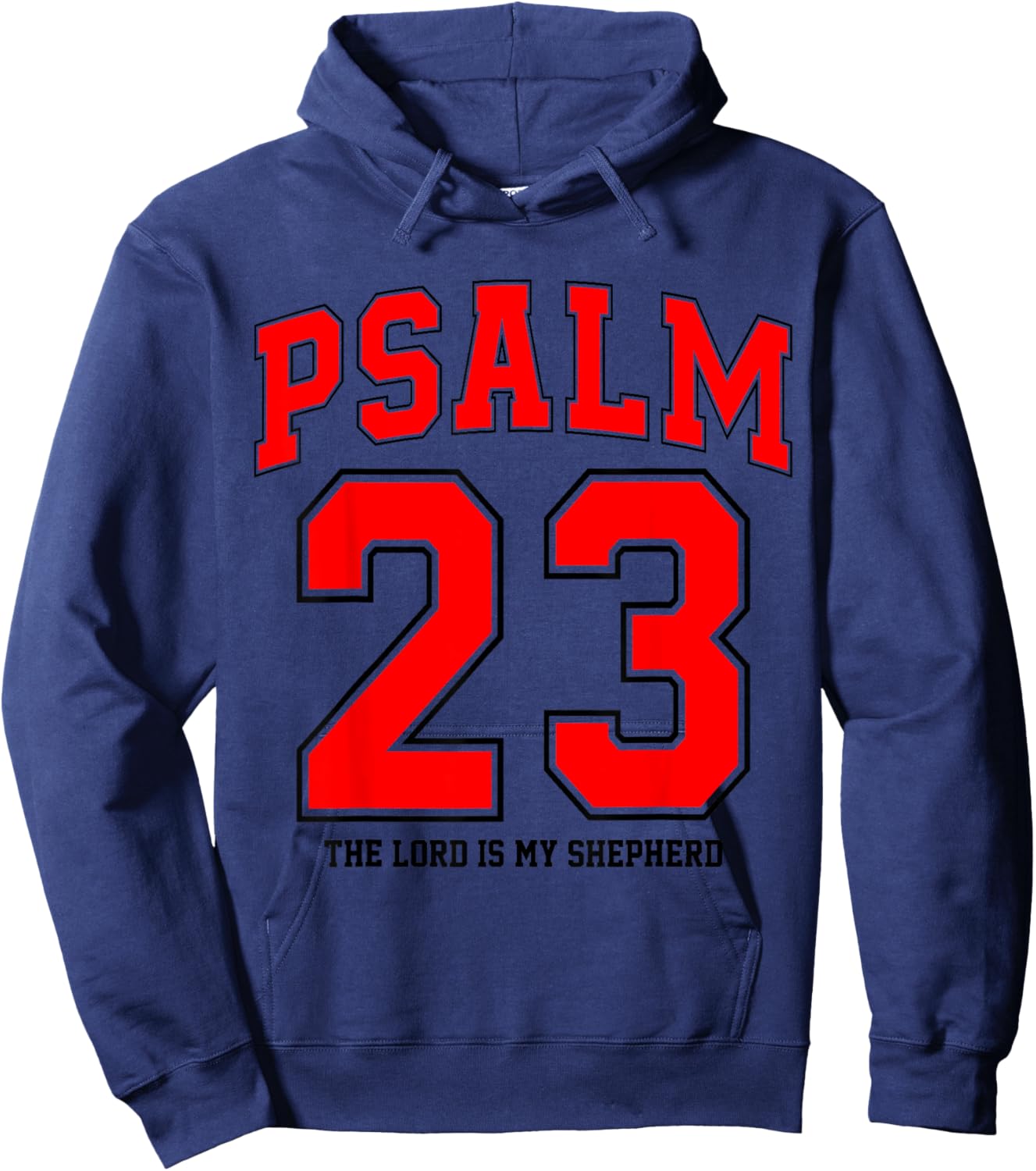Psalm Groovy 23 Christian Game Day Season Hoodie - Hoodie | Navy