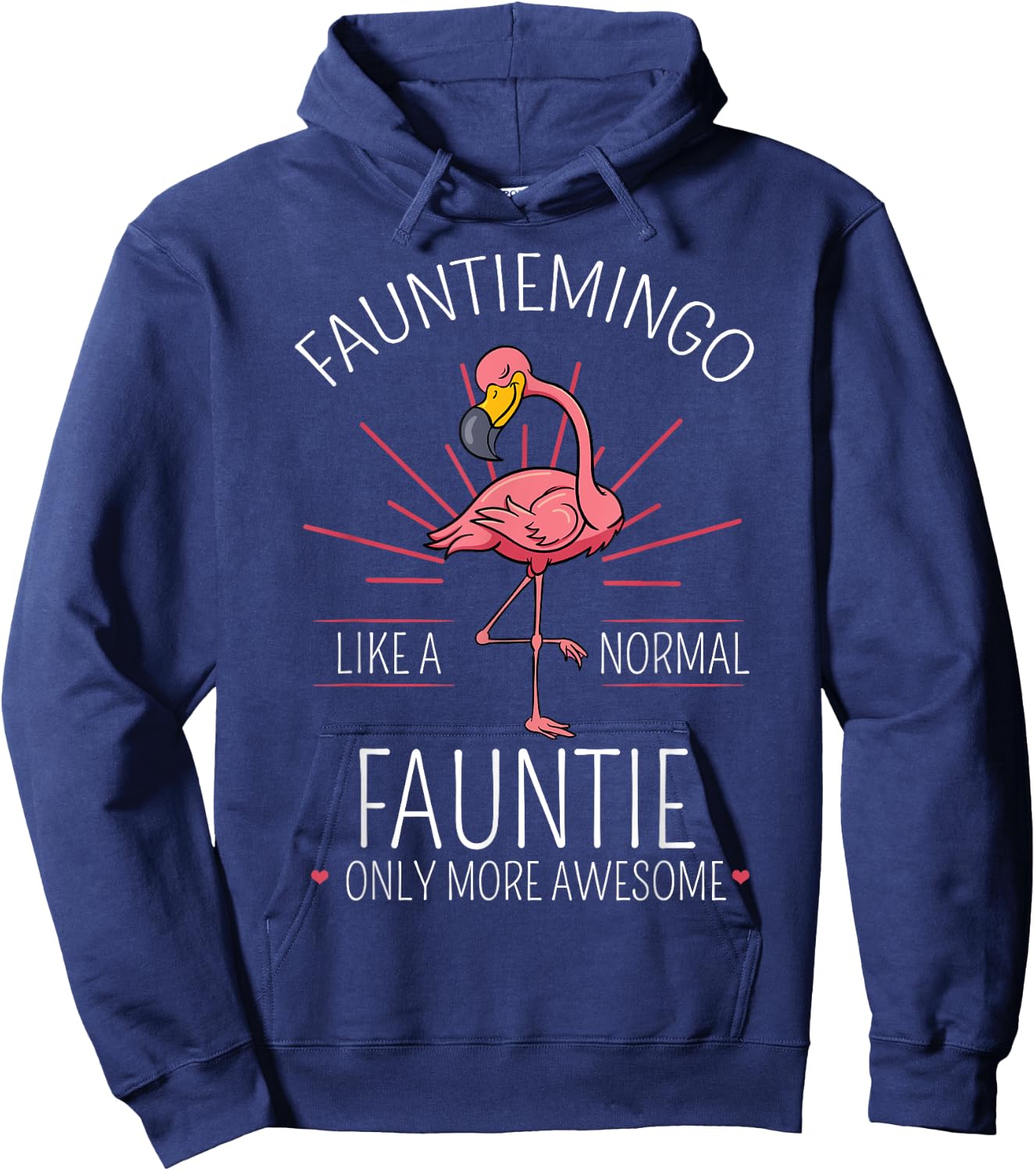 Fauntiemingo Fauntie Flamingo Lover Hoodie - Hoodie | Navy