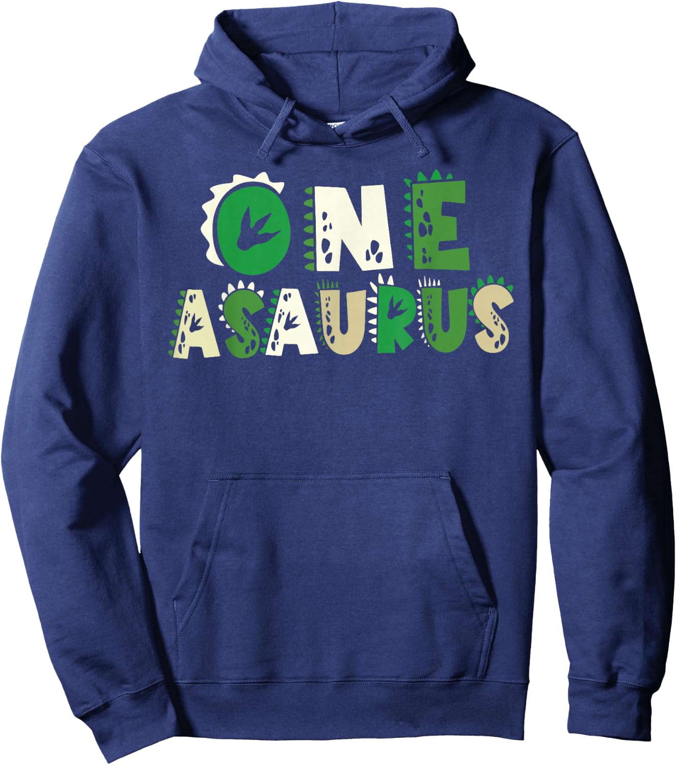 1st Birthday Dinosaur Oneasaurus Cute First Birthday Kids Hoodie - Hoodie | Navy