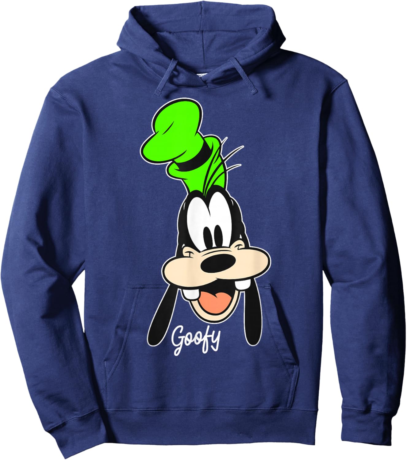 Disney Mickey and Friends Goofy Big Face Portrait Hoodie - Hoodie | Navy