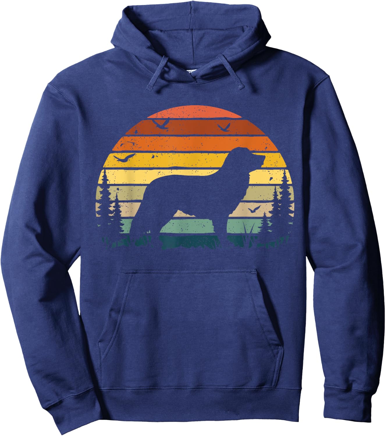 Nova Scotia Duck Ringing Retriever Vintage Dog Hoodie - Hoodie | Navy