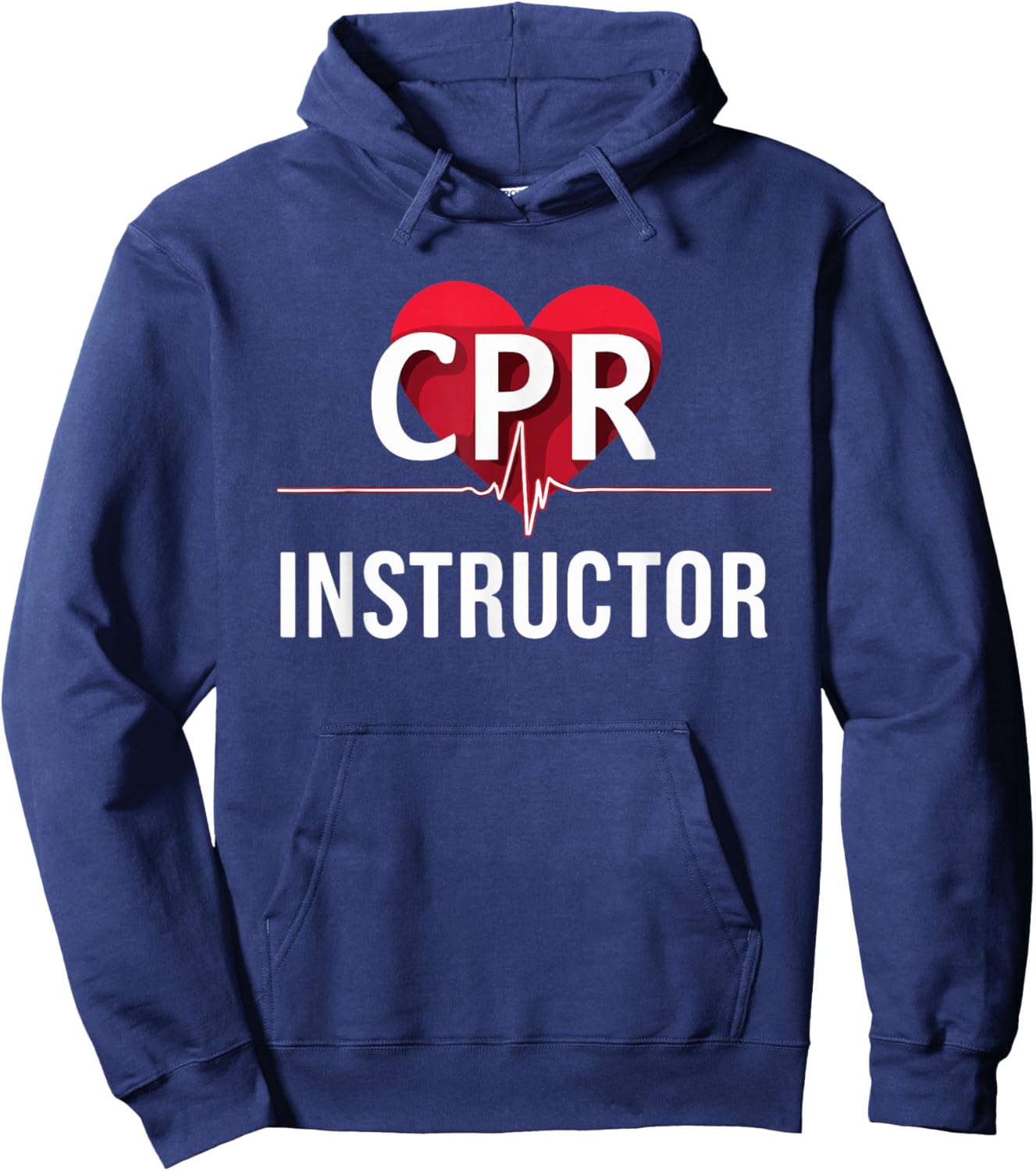 CPR Instructor First Aid Course, Care Emergency Coach Hoodie - Hoodie | Navy
