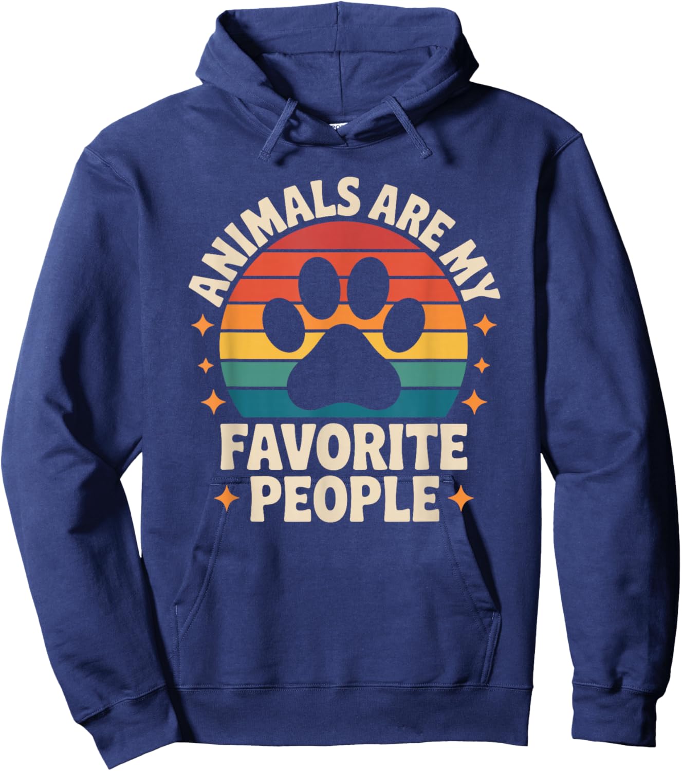 Animals are My Favorite People, Vet Tech and Veterinarian Hoodie - Hoodie | Navy