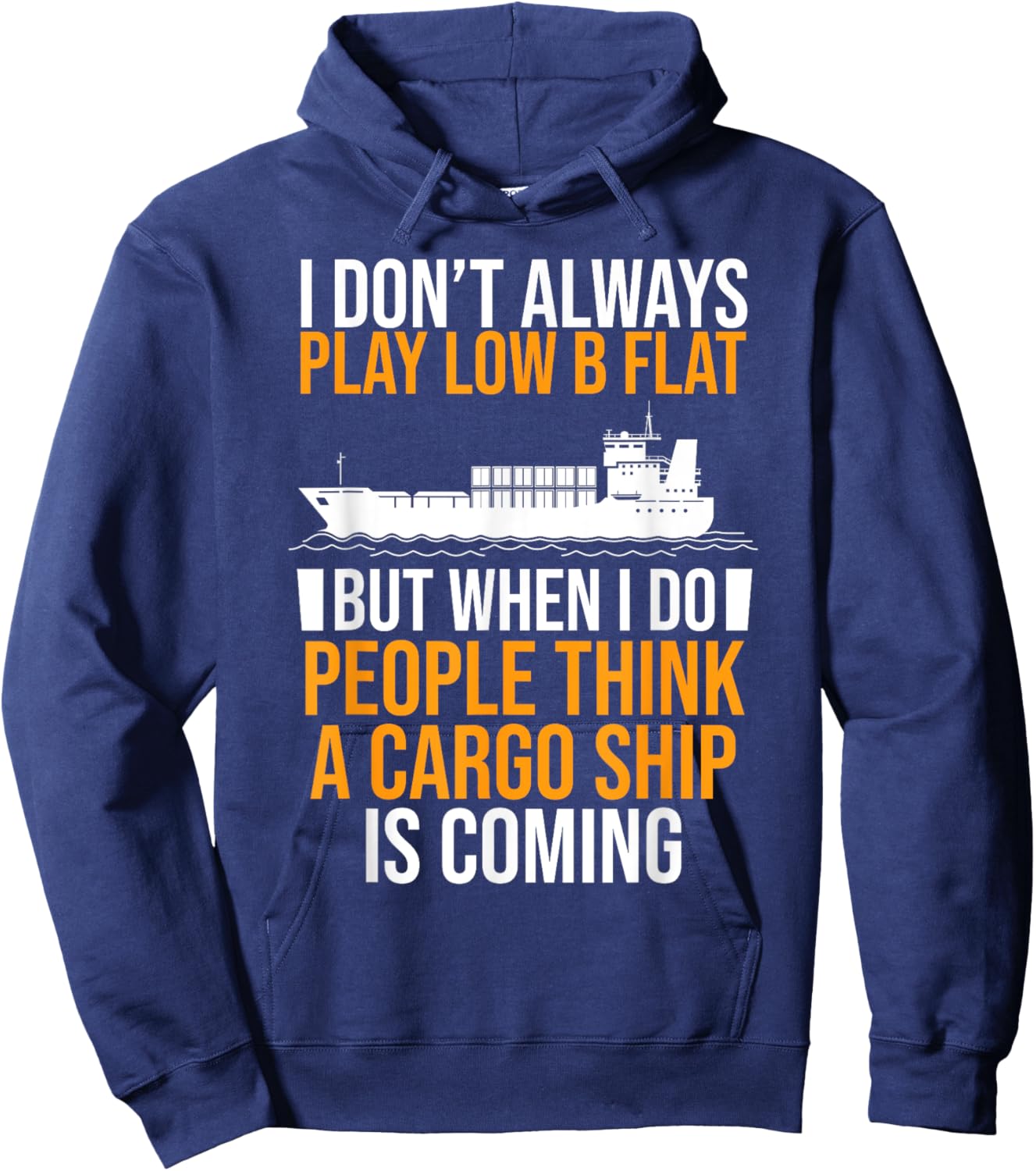 Funny Bassoonist Bassoon Play Orchestra Music Player Hoodie - Hoodie | Navy