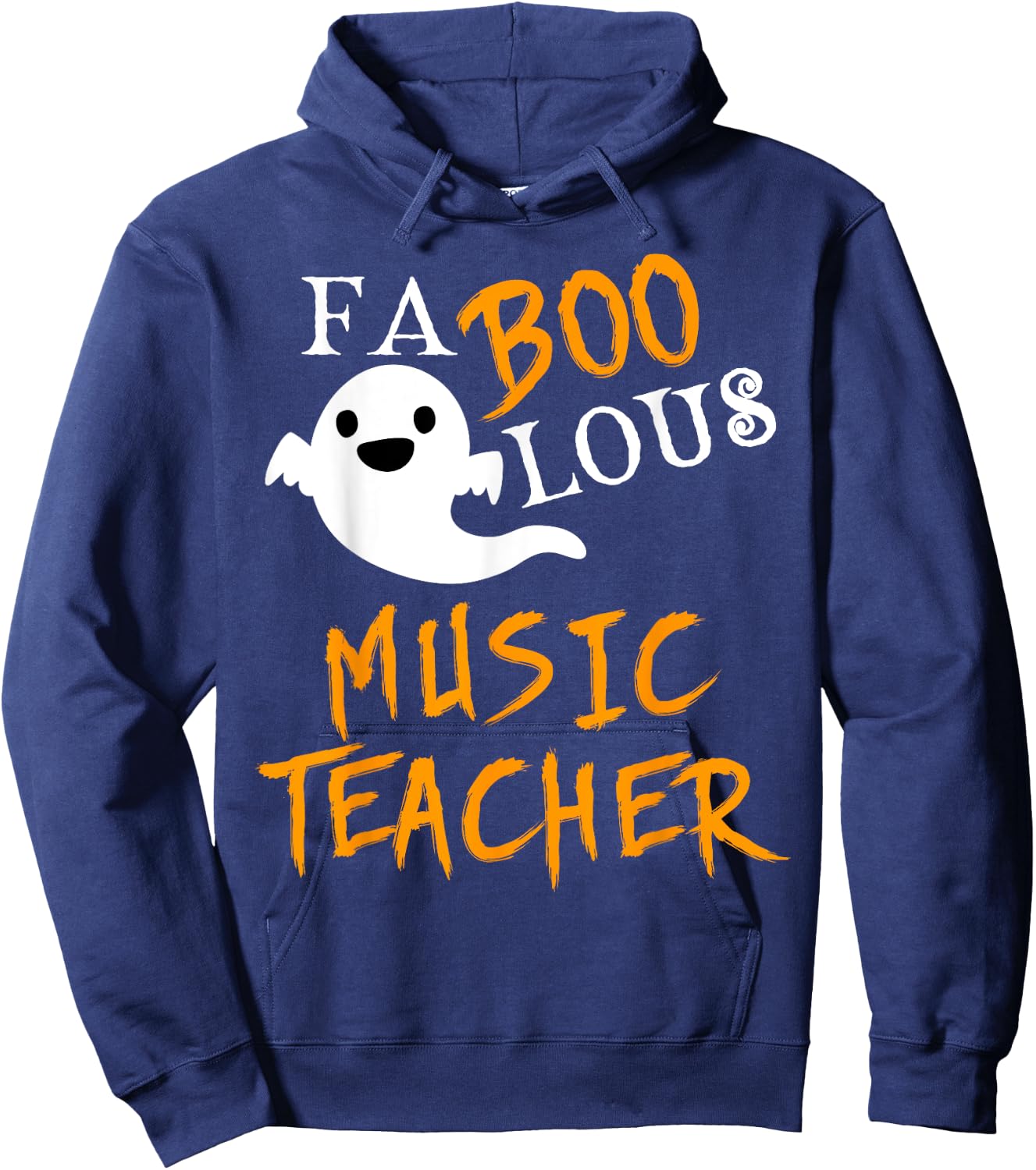 Faboolous Music Teacher Ghost Halloween Funny Hoodie - Hoodie | Navy