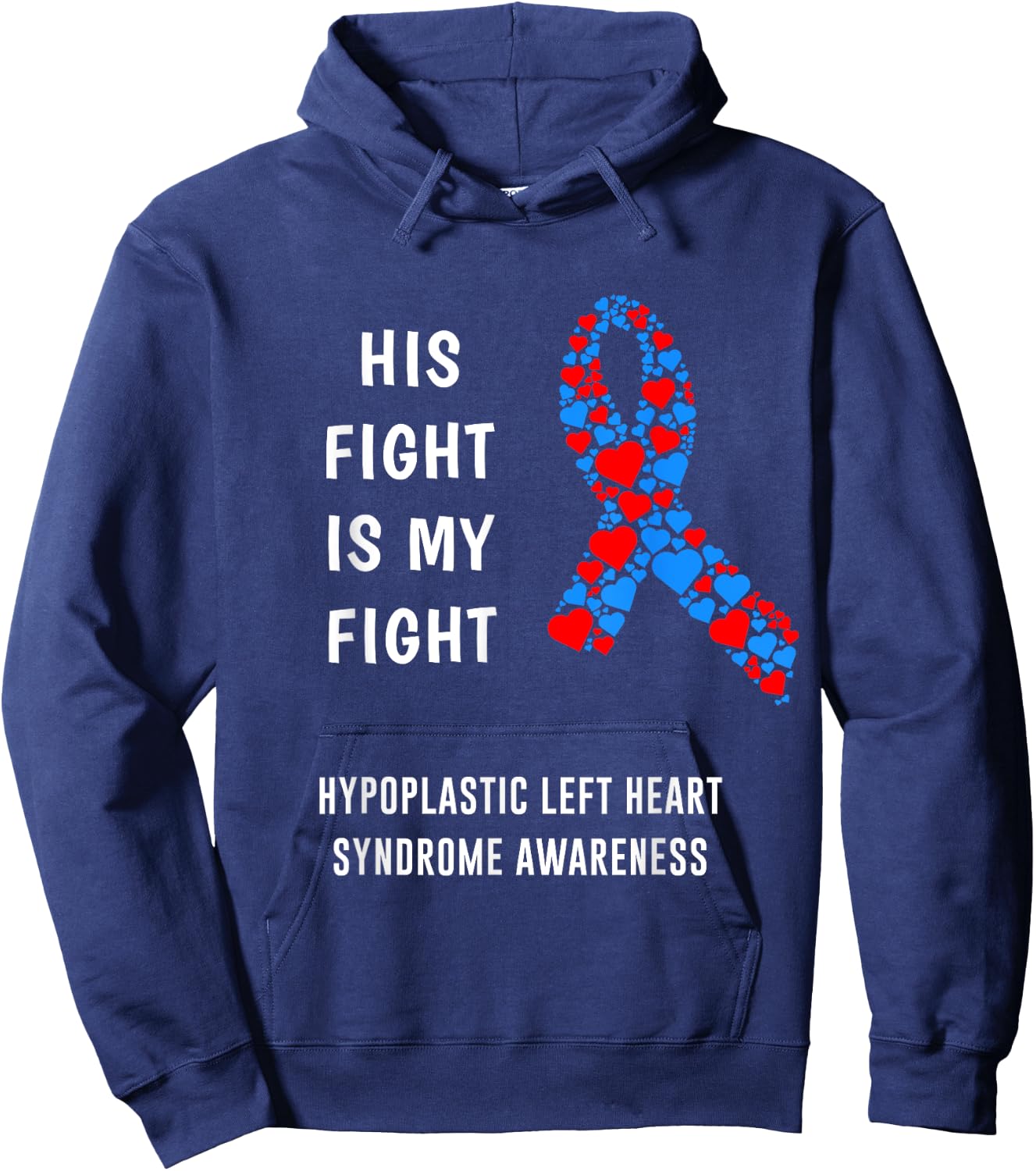 Hypoplastic Left Heart Syndrome Hoodie - Hoodie | Navy
