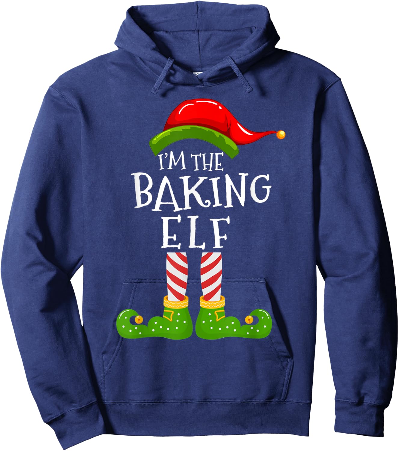I'm The Baking Elf Group Matching Family Christmas Pyjamas Hoodie - Hoodie | Navy