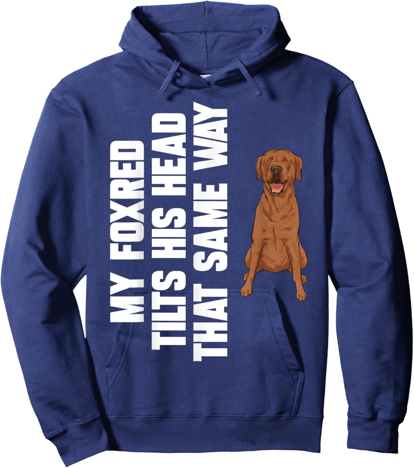 Fox Red Labrador Retriever Foxred Lab Hoodie - Hoodie | Navy