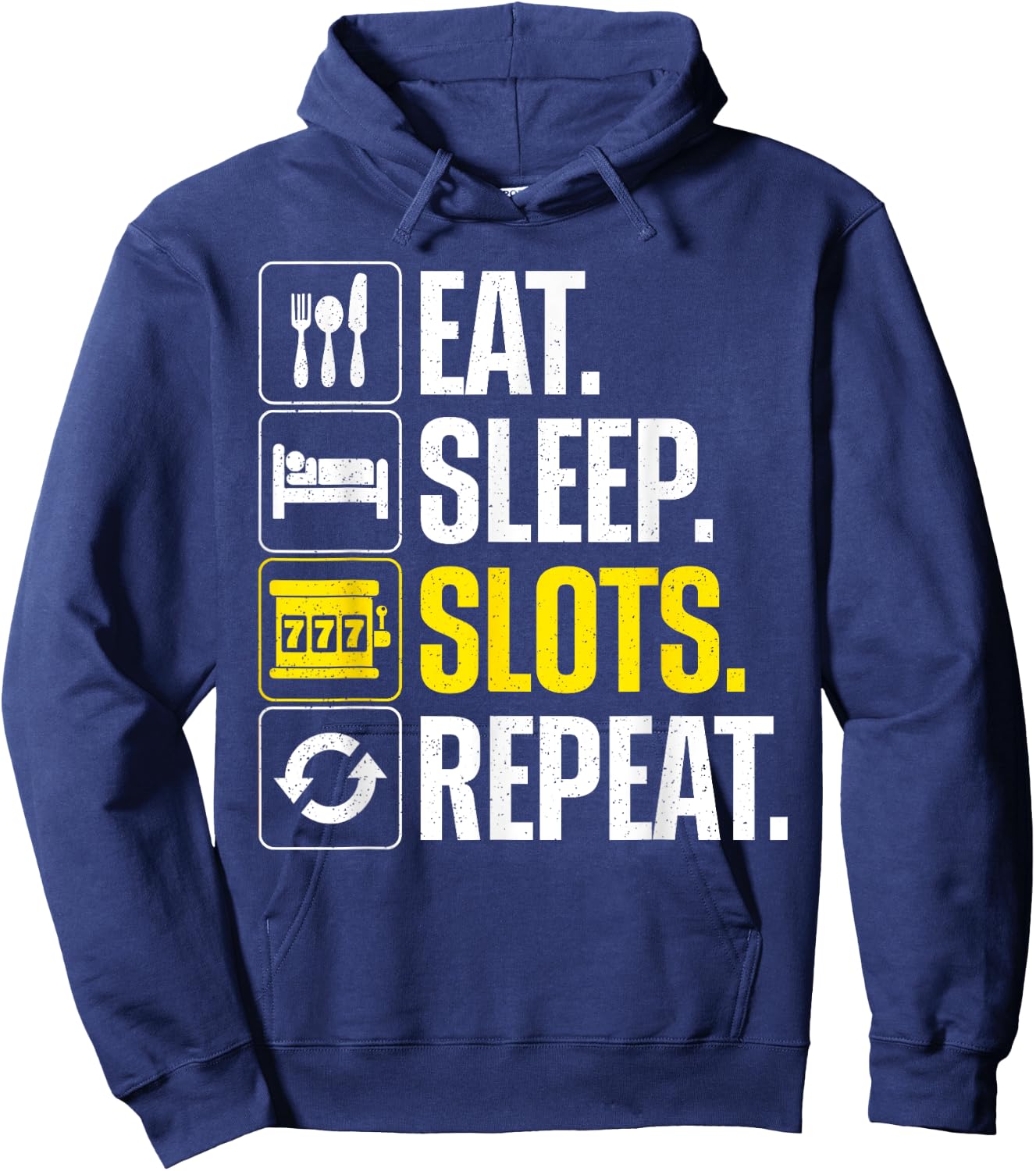 Slot Machine Art Women Gambling Casino Slot Machine Hoodie - Hoodie | Navy