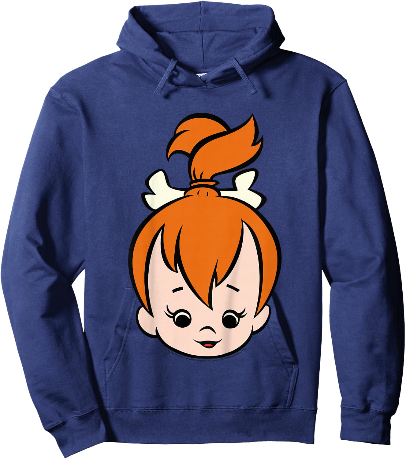 Kids The Flintstones Pebbles Big Face Hoodie - Hoodie | Navy