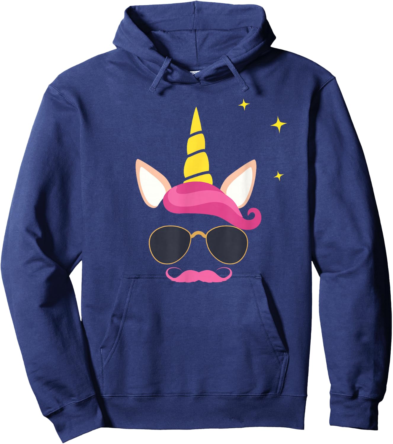 Dadicorn Best Dad Unicorn Fathers Day Funny Pink Men Hoodie - Hoodie | Navy