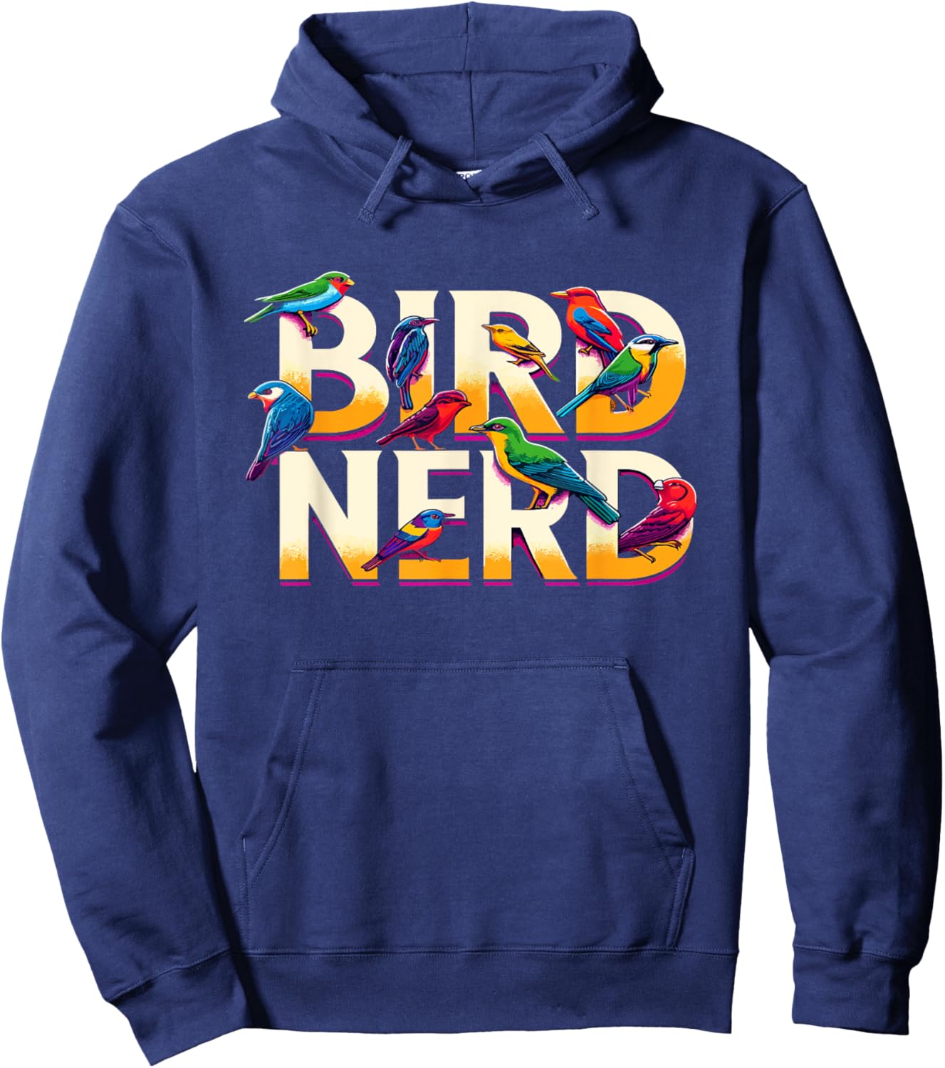 Bird Nerd Funny Birdwatching Birdwatcher Bird Lover Hoodie - Hoodie | Navy
