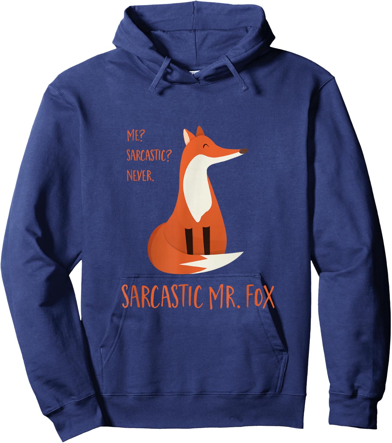 Sarcastic Mr. Fox Hoodie - Hoodie | Navy