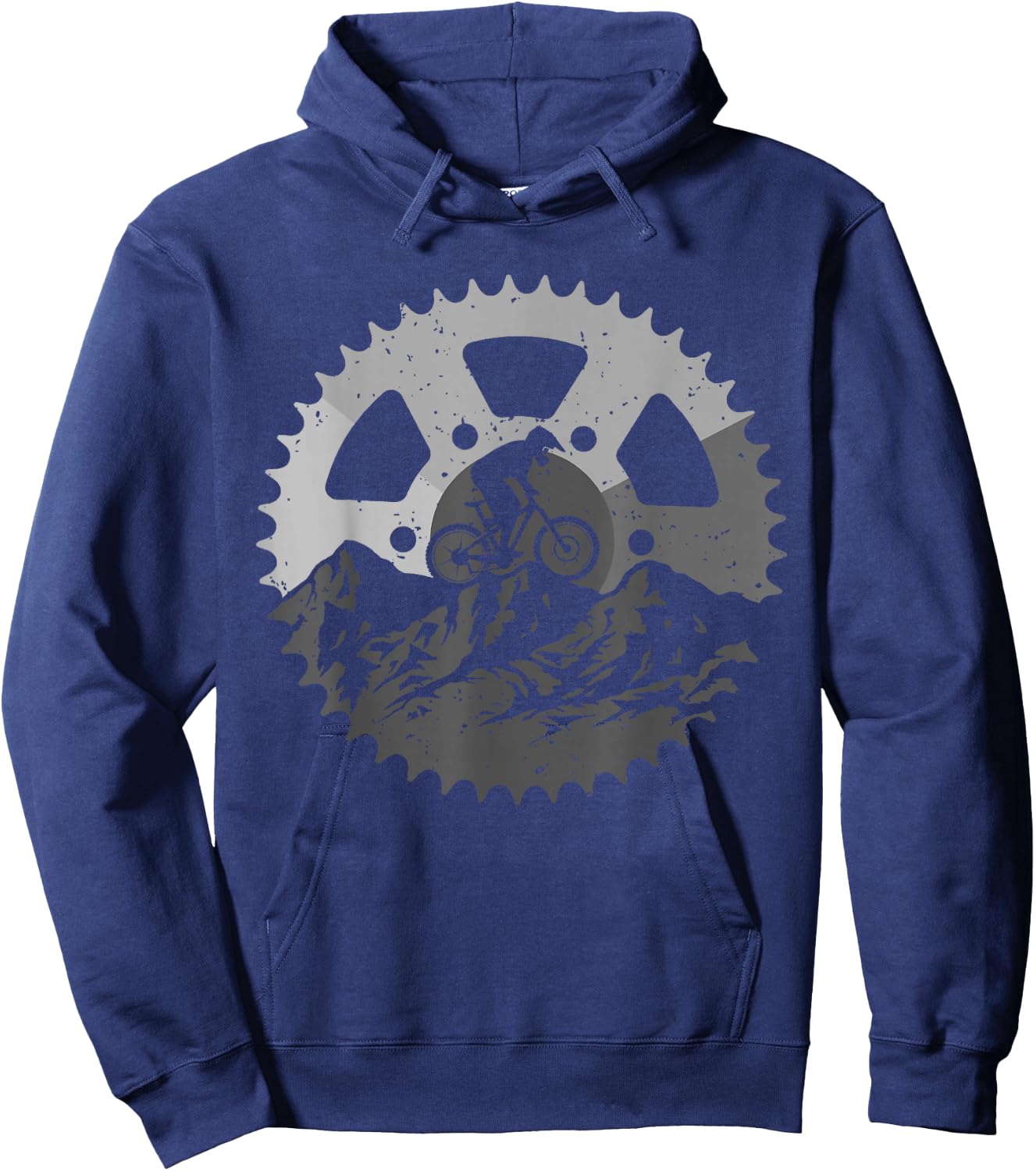 Funny Mountain Biking Art Women MTB Mountain Biker Small Hoodie - Hoodie | Navy
