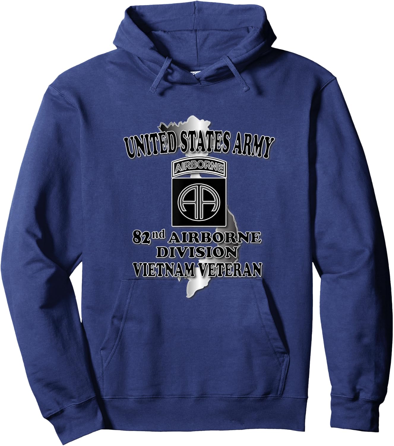 82nd Airborne Division- Vietnam Veteran Hoodie - Hoodie | Navy