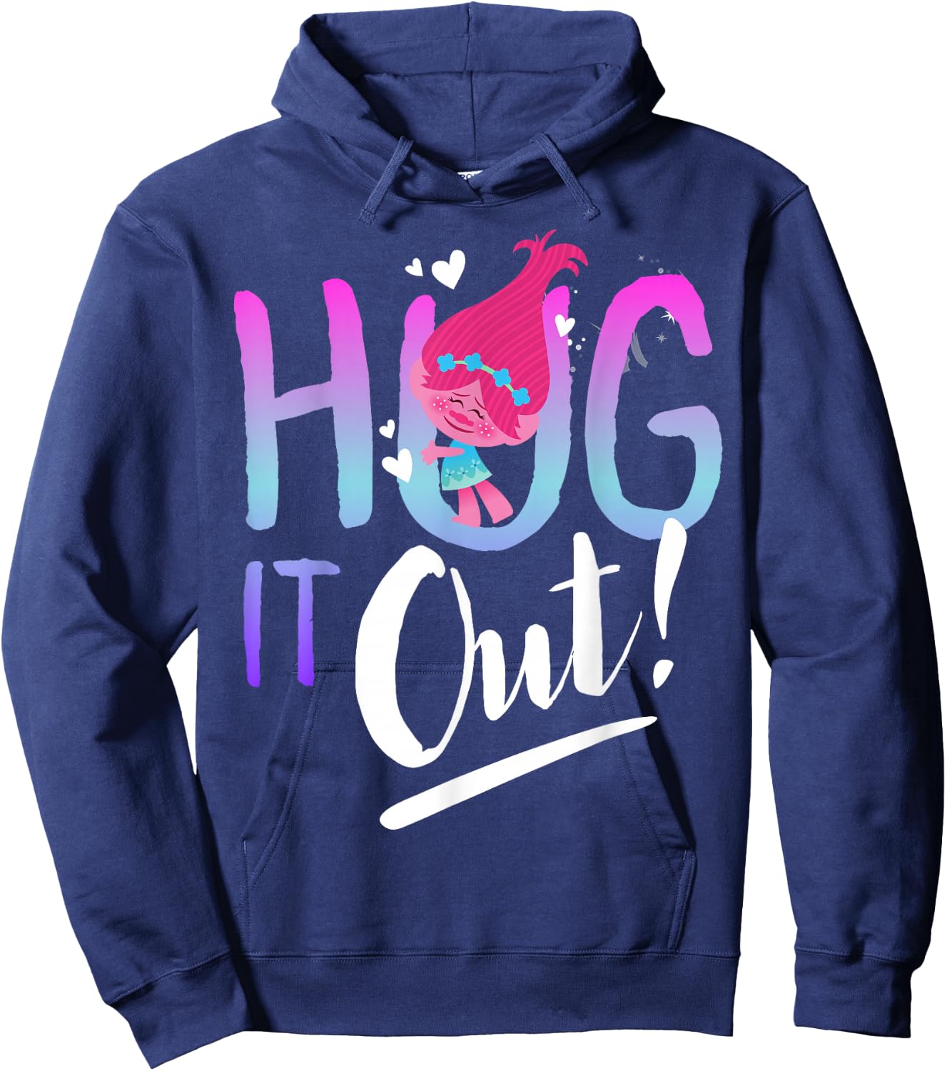 DreamWorks Trolls Hug It Out Hoodie - Hoodie | Navy