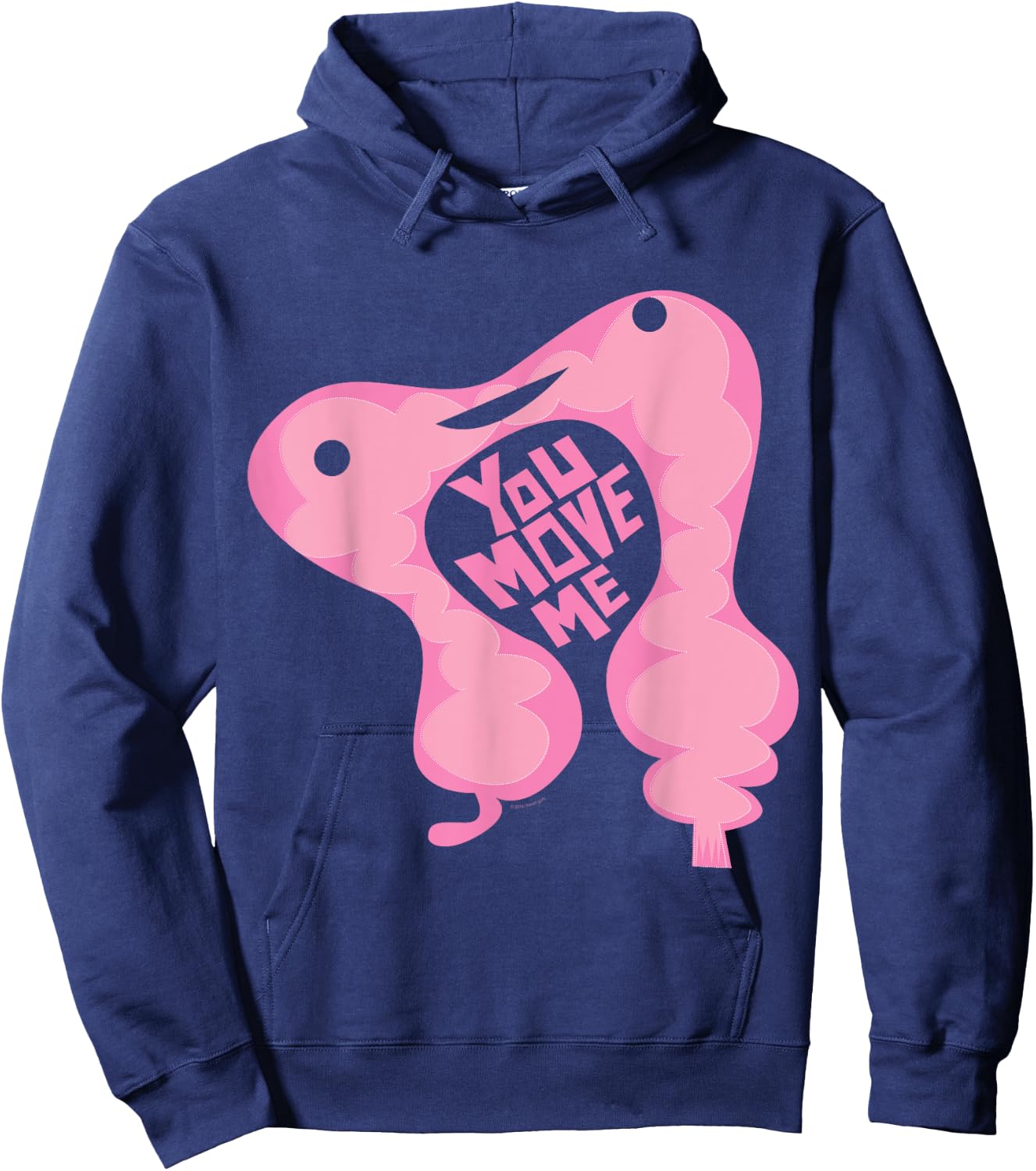 I Heart Guts Cute Colon - Intestine Cartoon Cancer Surgery IBD IBS Humor Hoodie - Hoodie | Navy