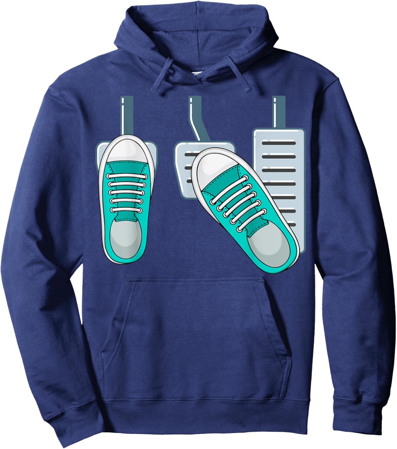 Save The Stick Funny Manual Transmission Three Pedals Car Hoodie - Hoodie | Navy