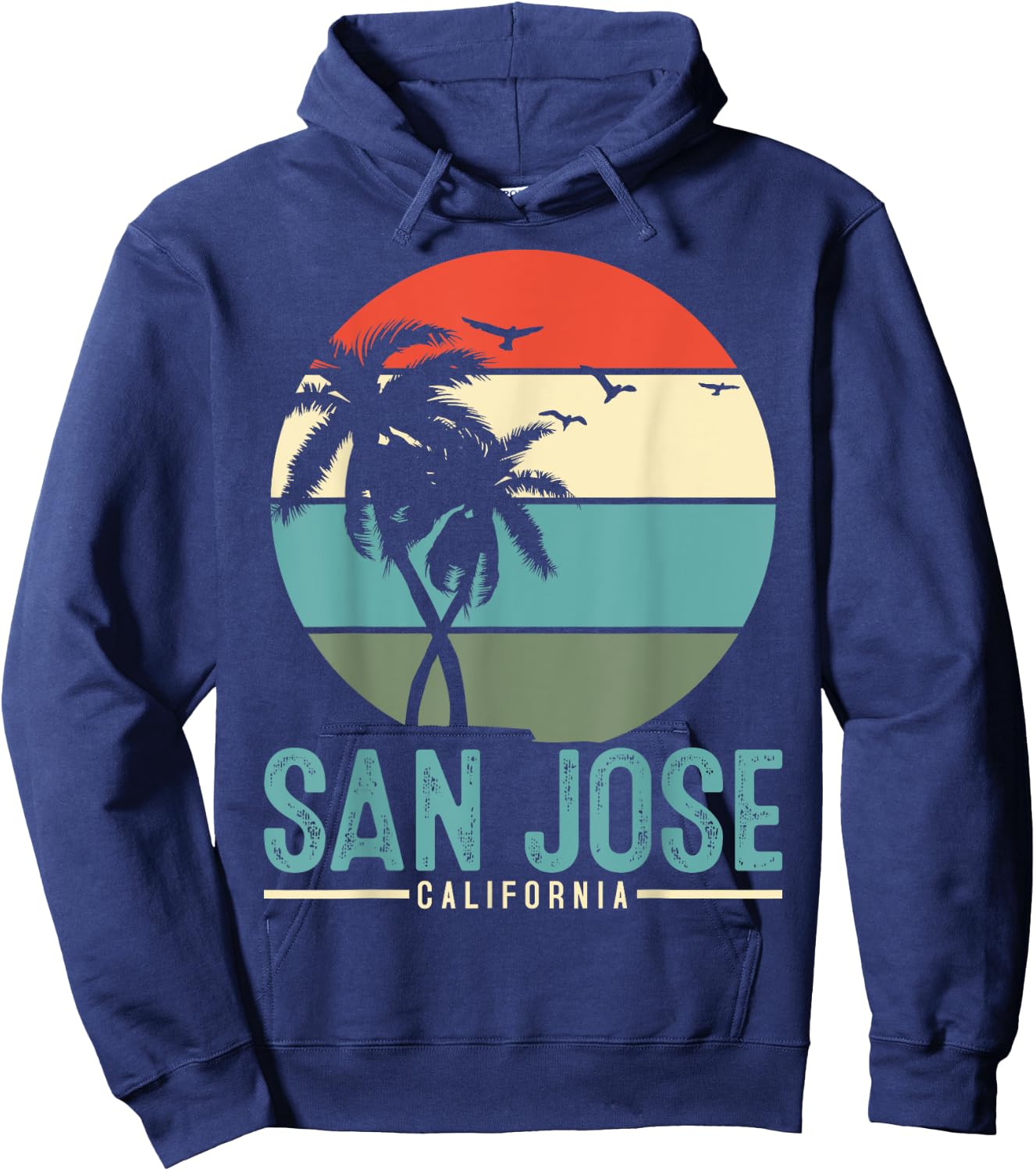 San Jose California Hoodie - Hoodie | Navy