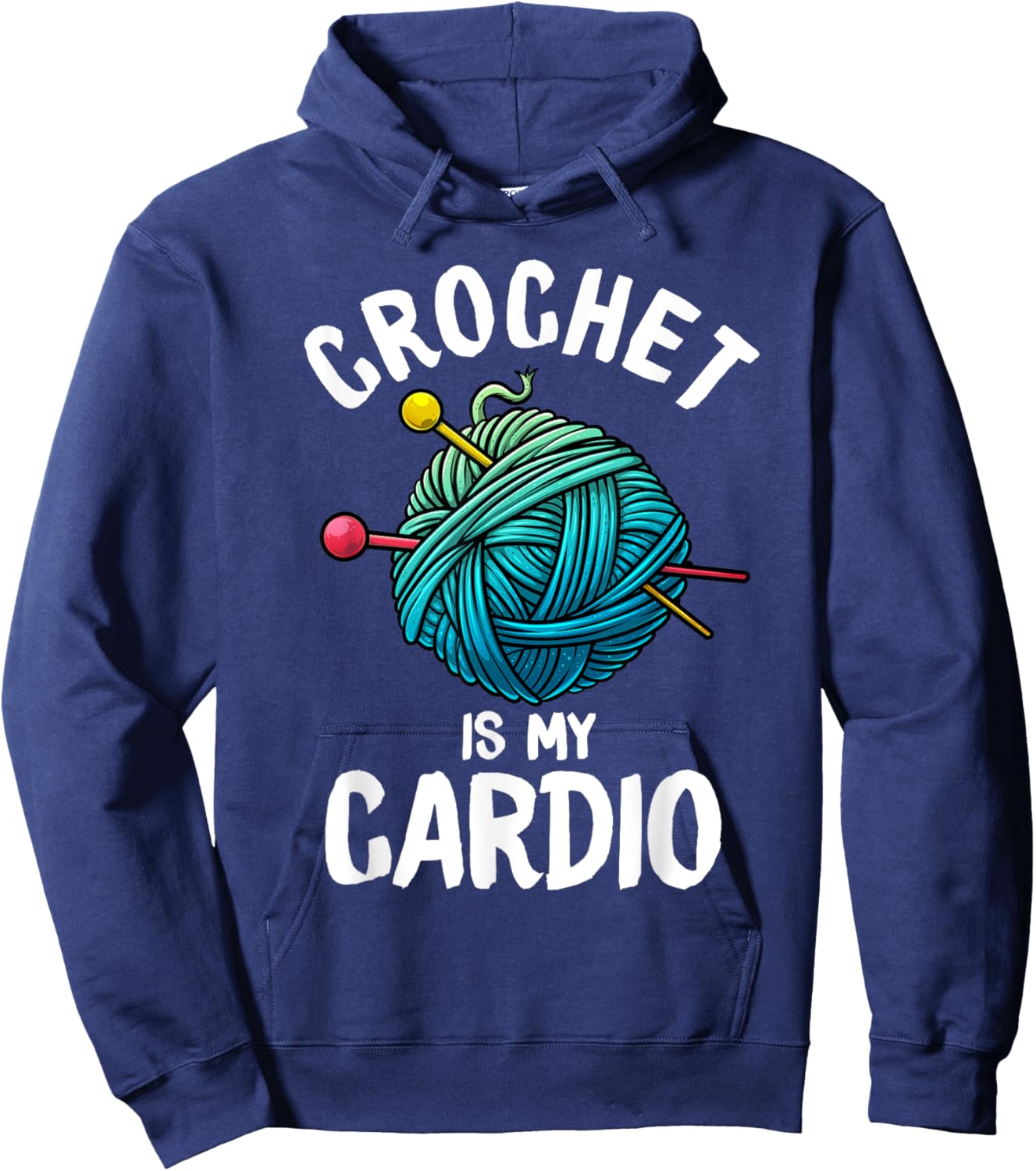 Funny Crochet Gift Crocheters Crocheting Lovers Hoodie - Hoodie | Navy