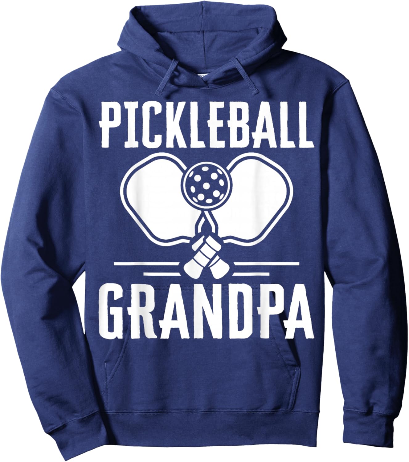 Proud Pickleball Grandpa Grandfather Player Hoodie - Hoodie | Navy