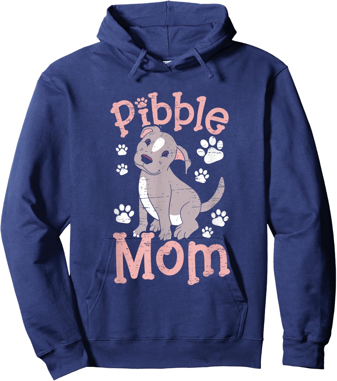 Pibble Mom Hoodie - Hoodie | Navy