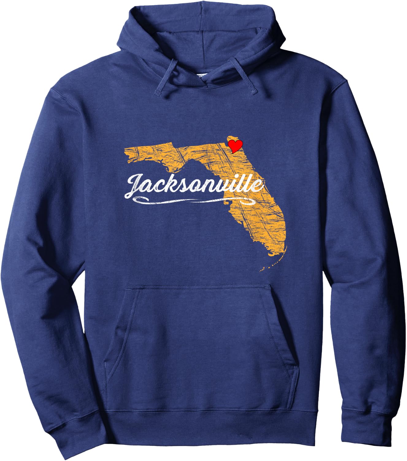City of JACKSONVILLE - FLORIDA | Vacation Souvenir - Graphic Hoodie - Hoodie | Navy