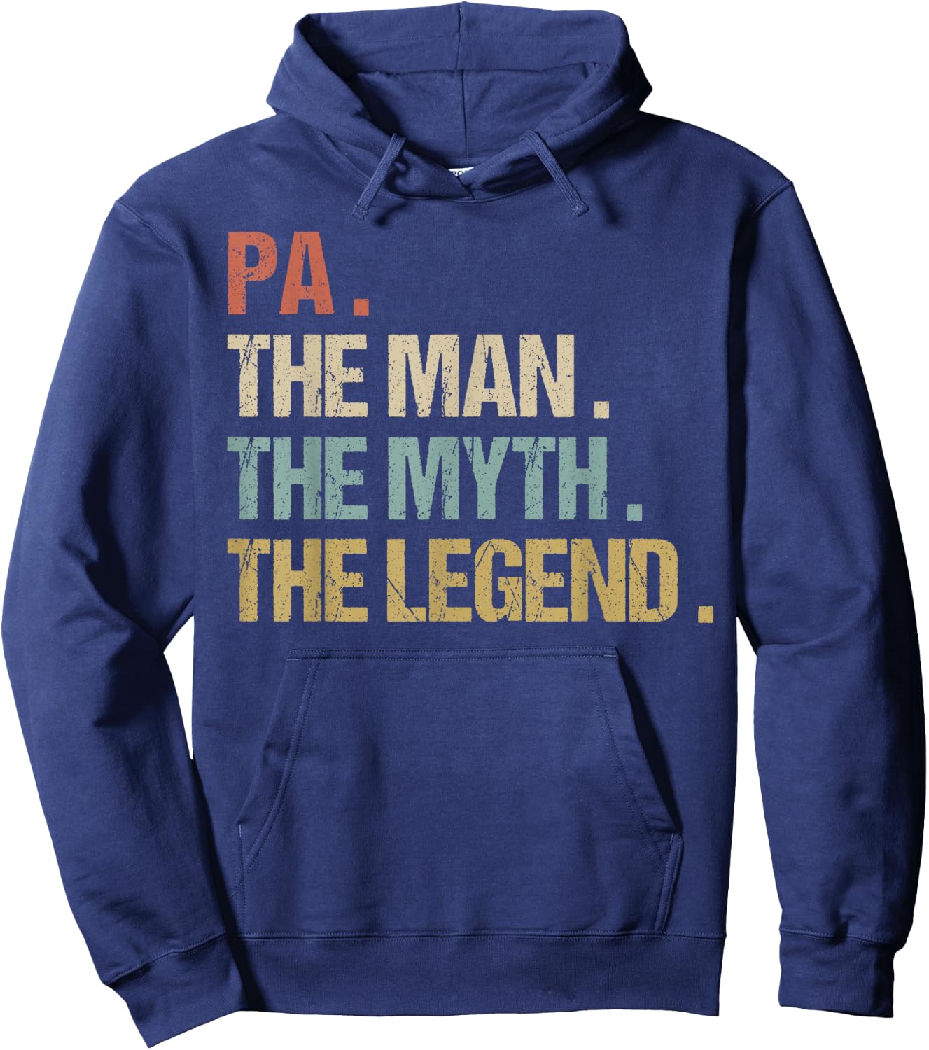 Pa The Man Myth Legend Shirt Funny Father Dad Christmas Gift Hoodie - Hoodie | Navy