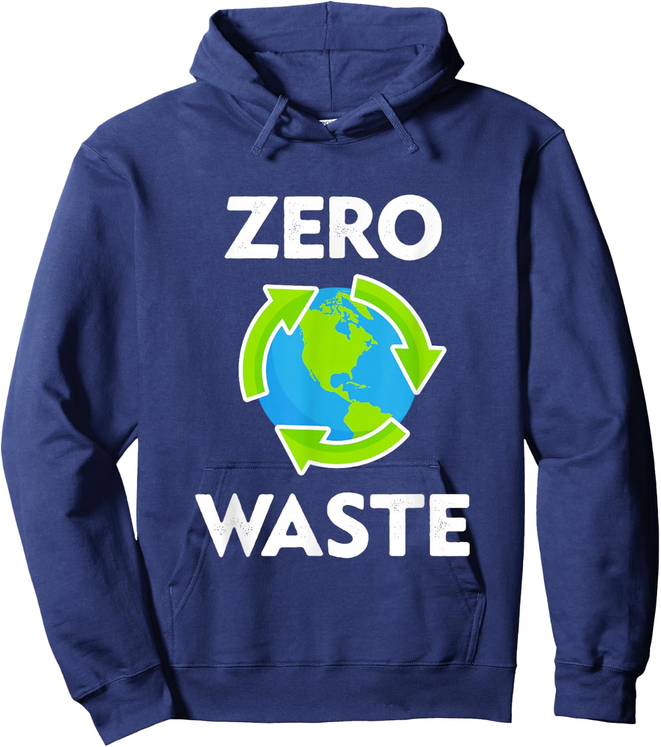 Zero Waste Earth Day Environmental Teacher Gift Anti Plastic Hoodie - Hoodie | Navy
