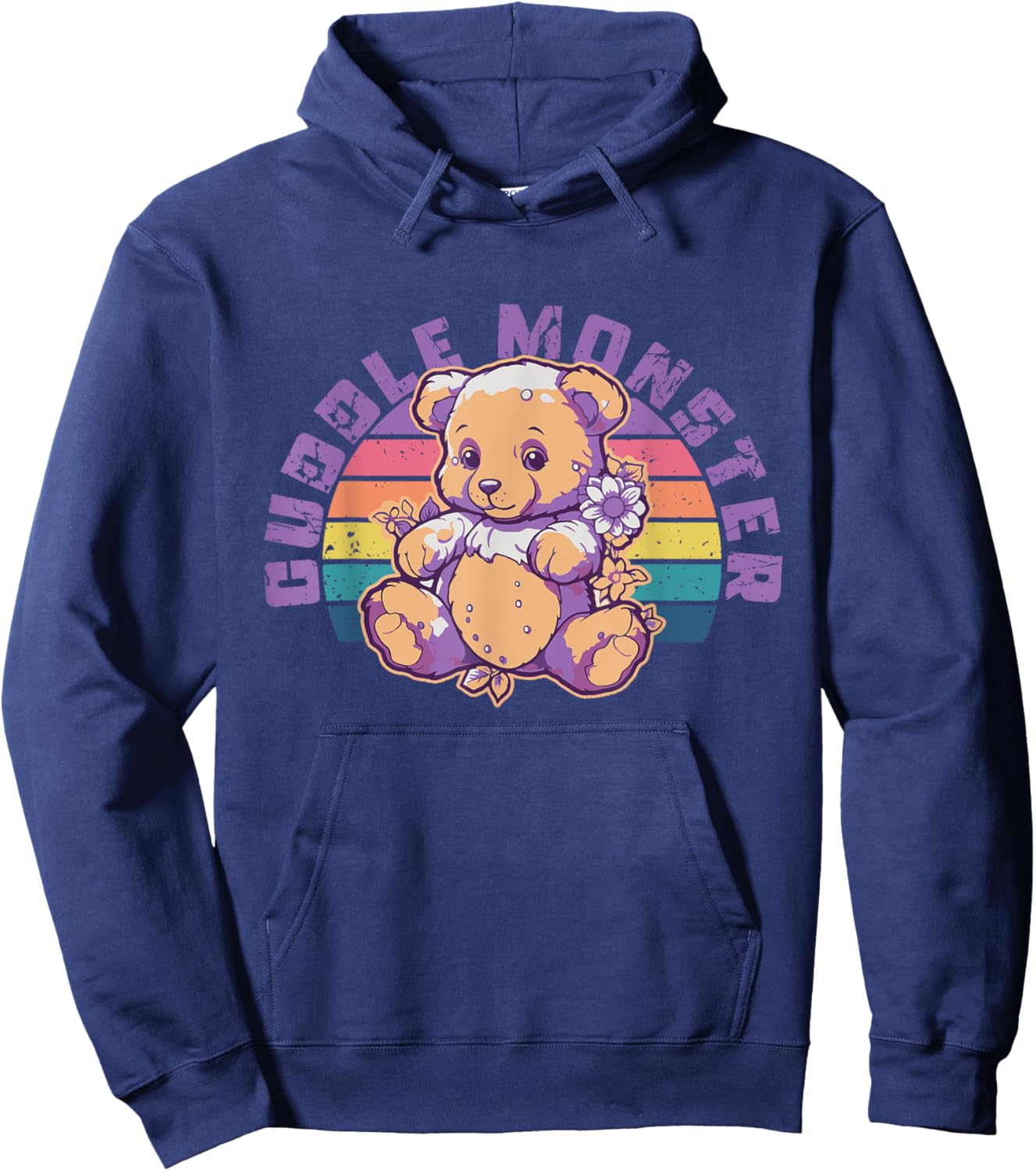 Funny Cuddle Monster | Cuddling | Bear Teddy Toy Hoodie - Hoodie | Navy
