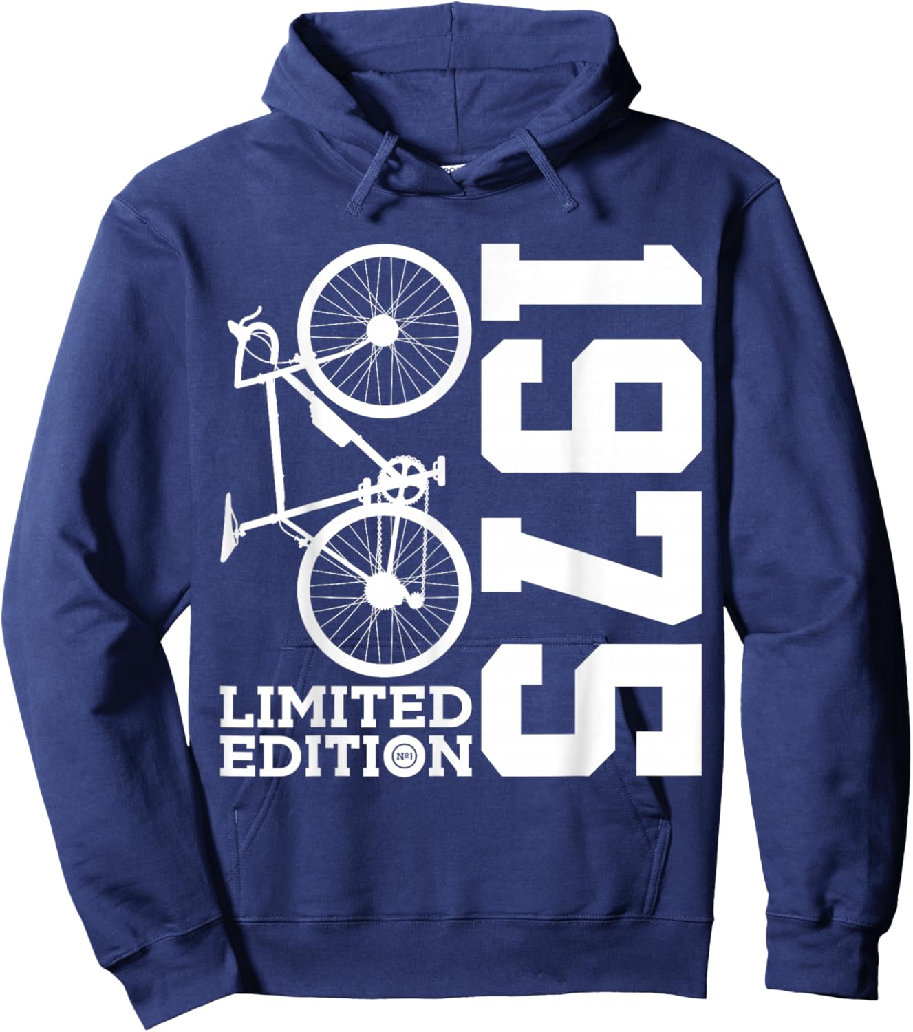 Cyclist 1975 Bike 51st Birthday Racing Bike Hoodie - Hoodie | Navy