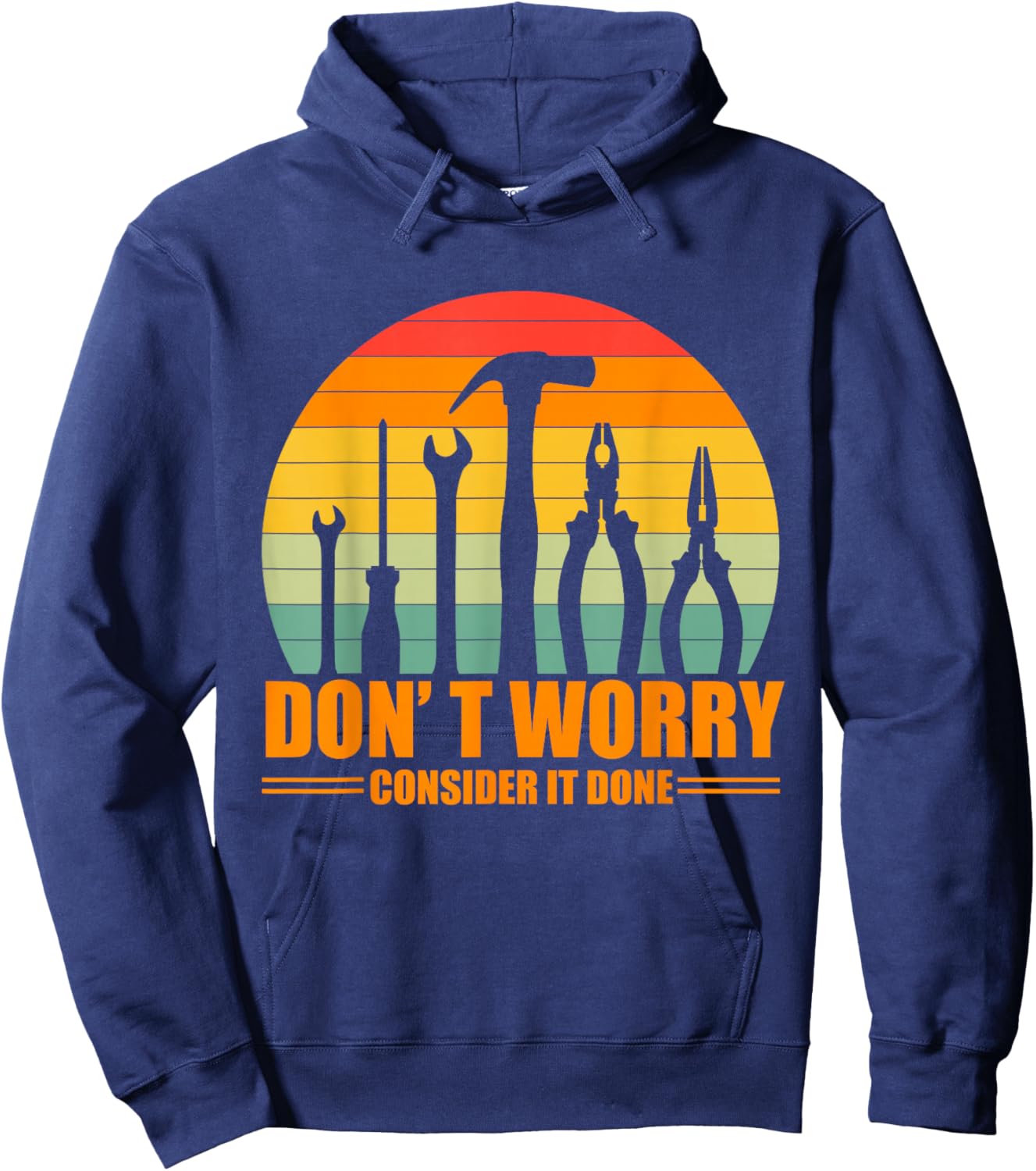 Mechanic Engine Funny Hoodie - Hoodie | Navy