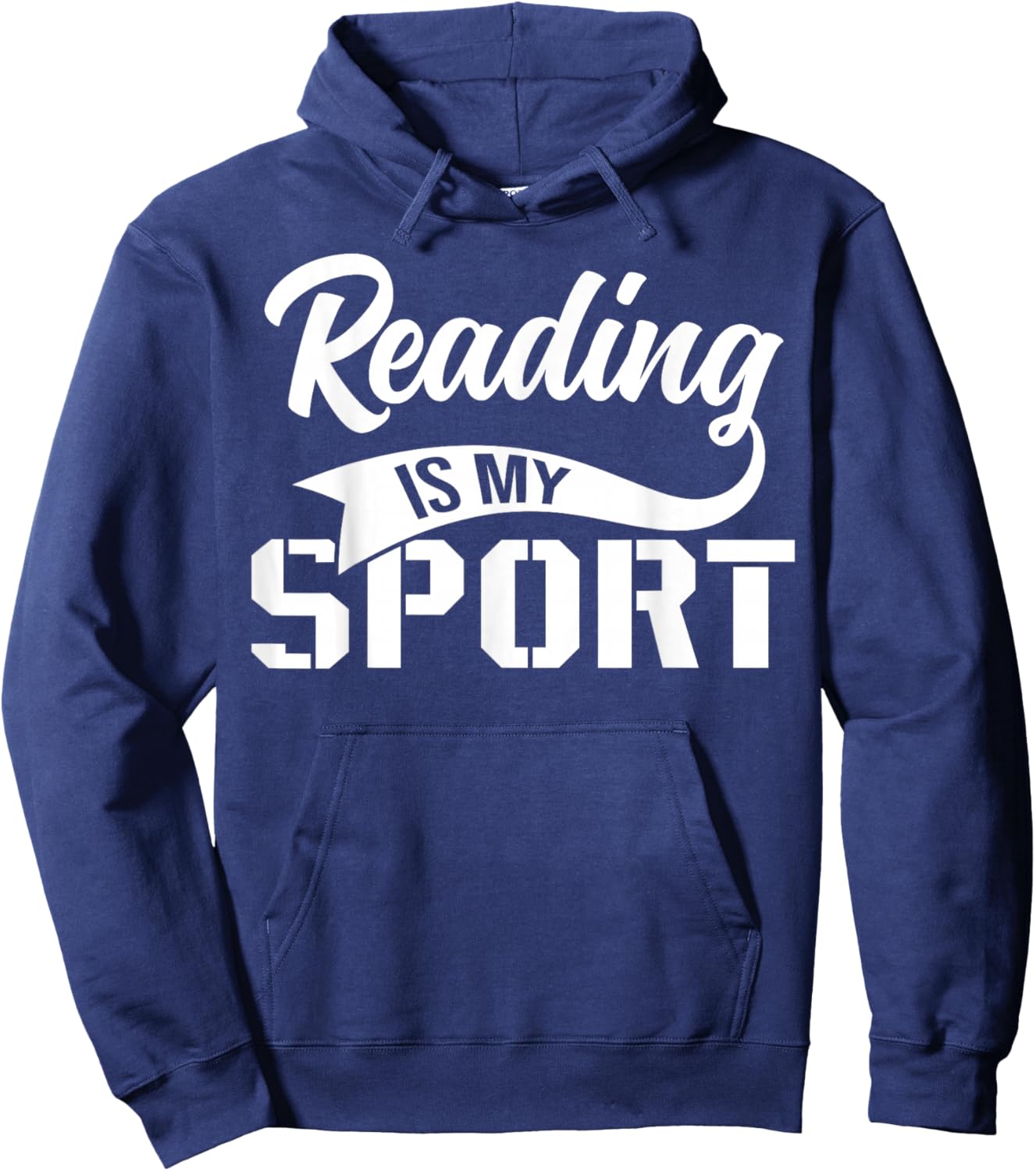 Reading Is My Sport Hoodie - Hoodie | Navy