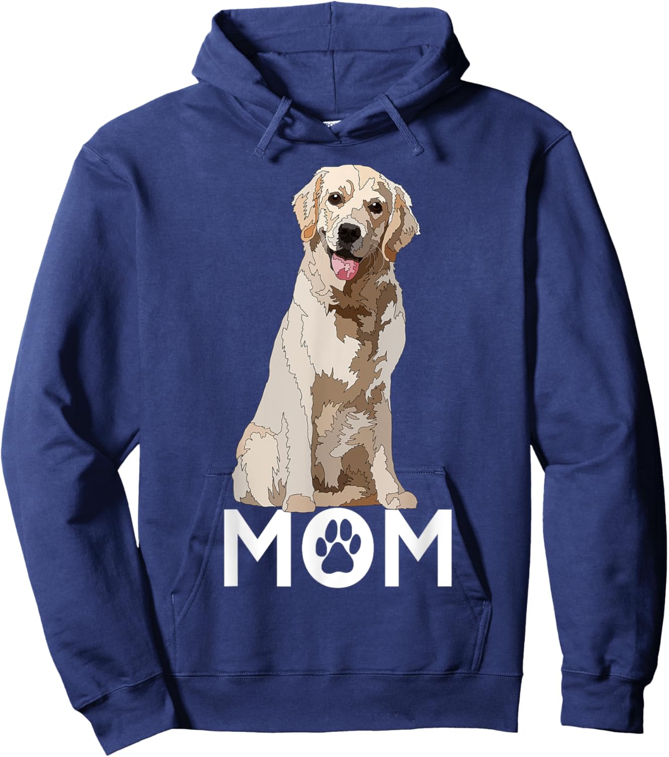 Golden Lab Mom Yellow Labrador Retriever Mother Dog Mama Hoodie - Hoodie | Navy