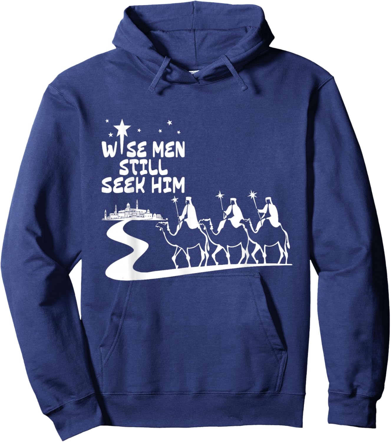 Wise Men Still Seek Him Jesus Christian Christmas Men Women Hoodie - Hoodie | Navy